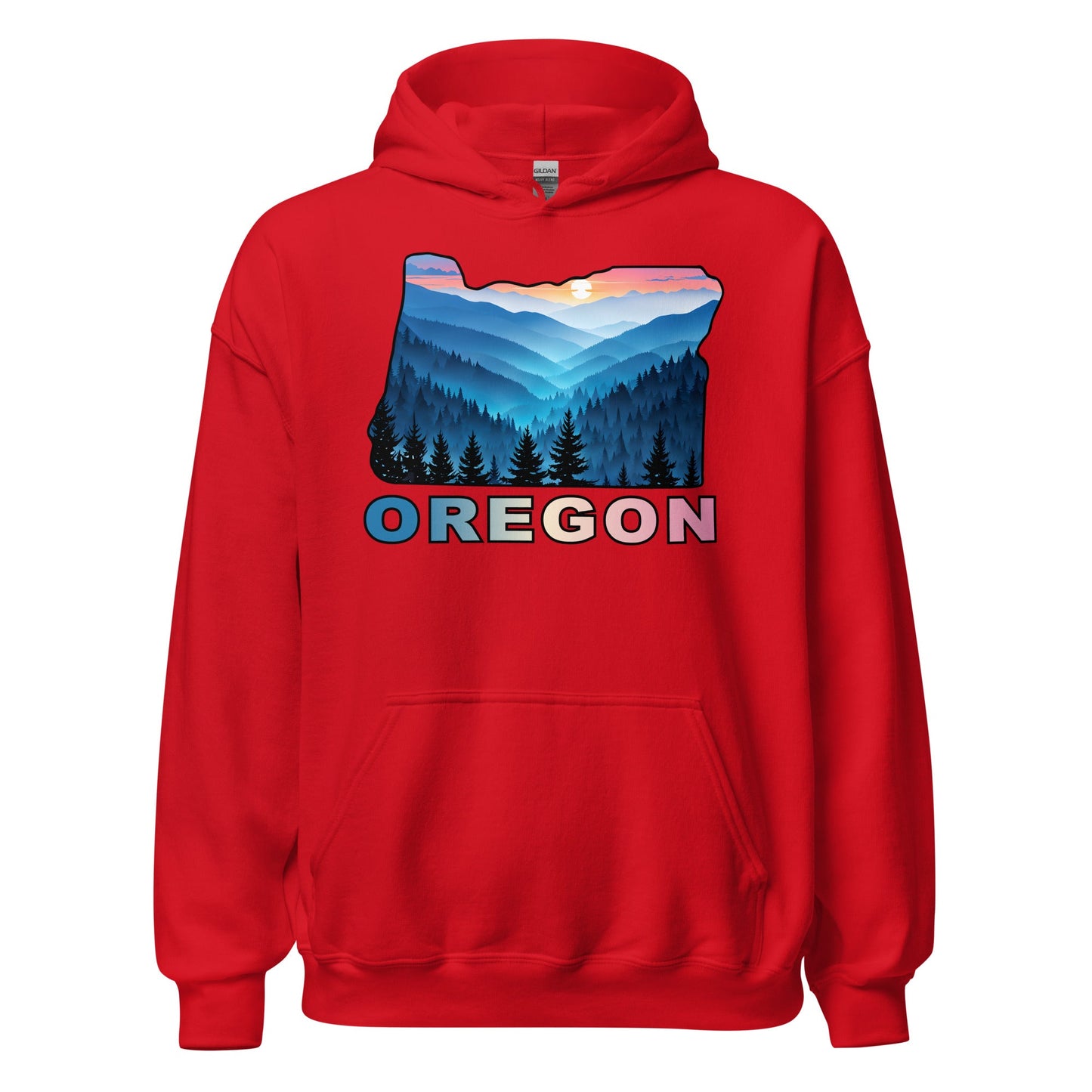 Oregon Blue Mountains II Men's (Unisex) Hoodie - Hoodies - Discovery Co.