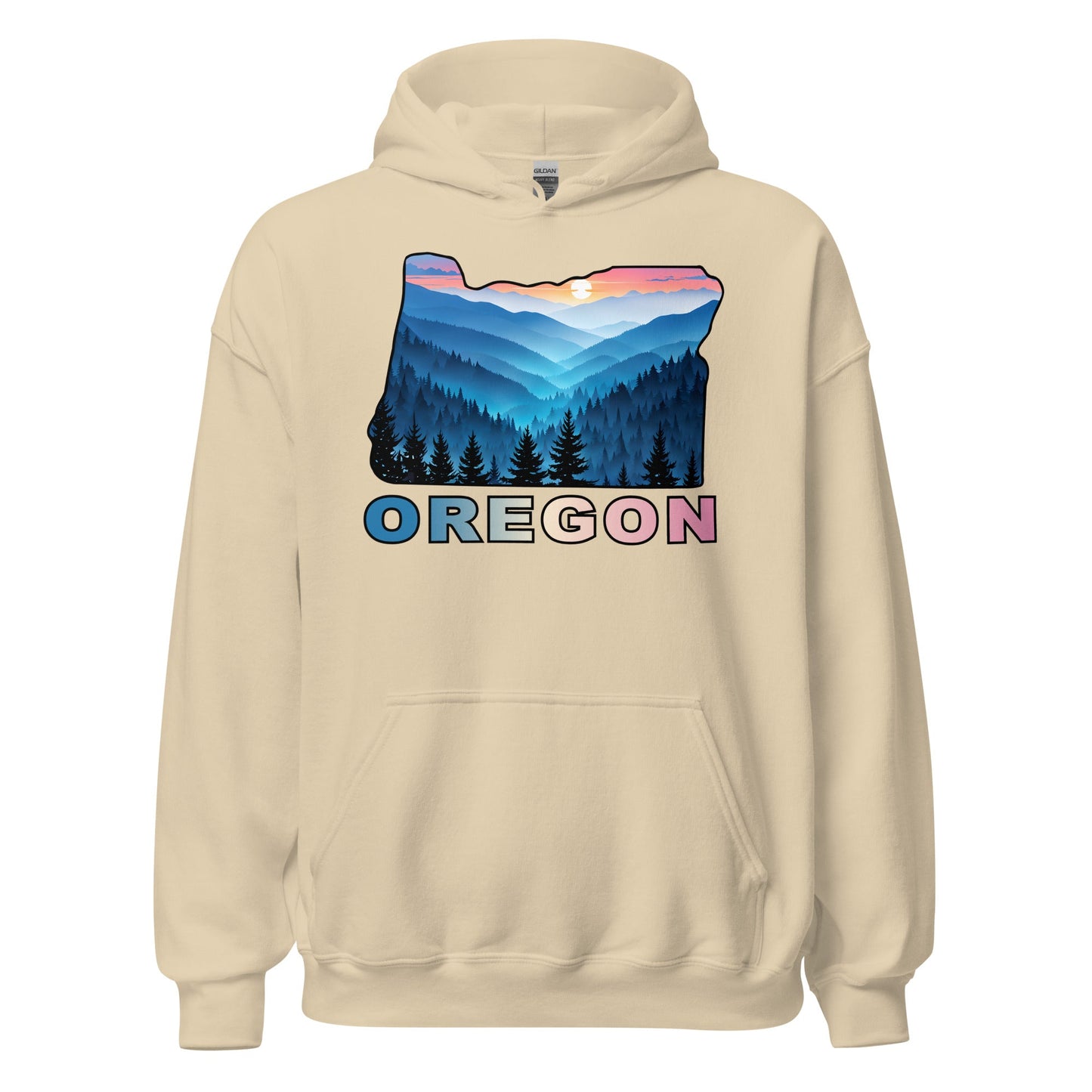 Oregon Blue Mountains II Men's (Unisex) Hoodie - Hoodies - Discovery Co.