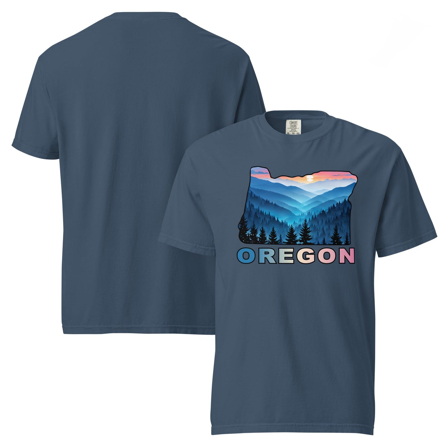Oregon Blue Mountains II Men's (Unisex) Premium Tee - Men's Shirts - Discovery Co.
