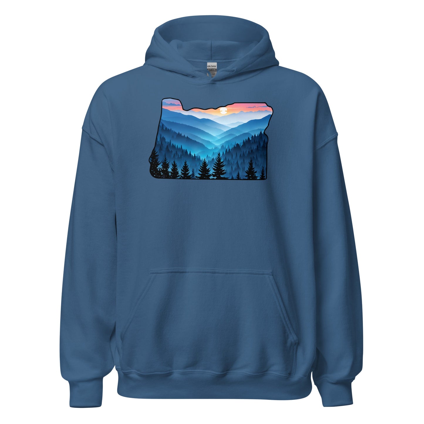 Oregon Blue Mountains Men's (Unisex) Hoodie - Hoodies - Discovery Co.