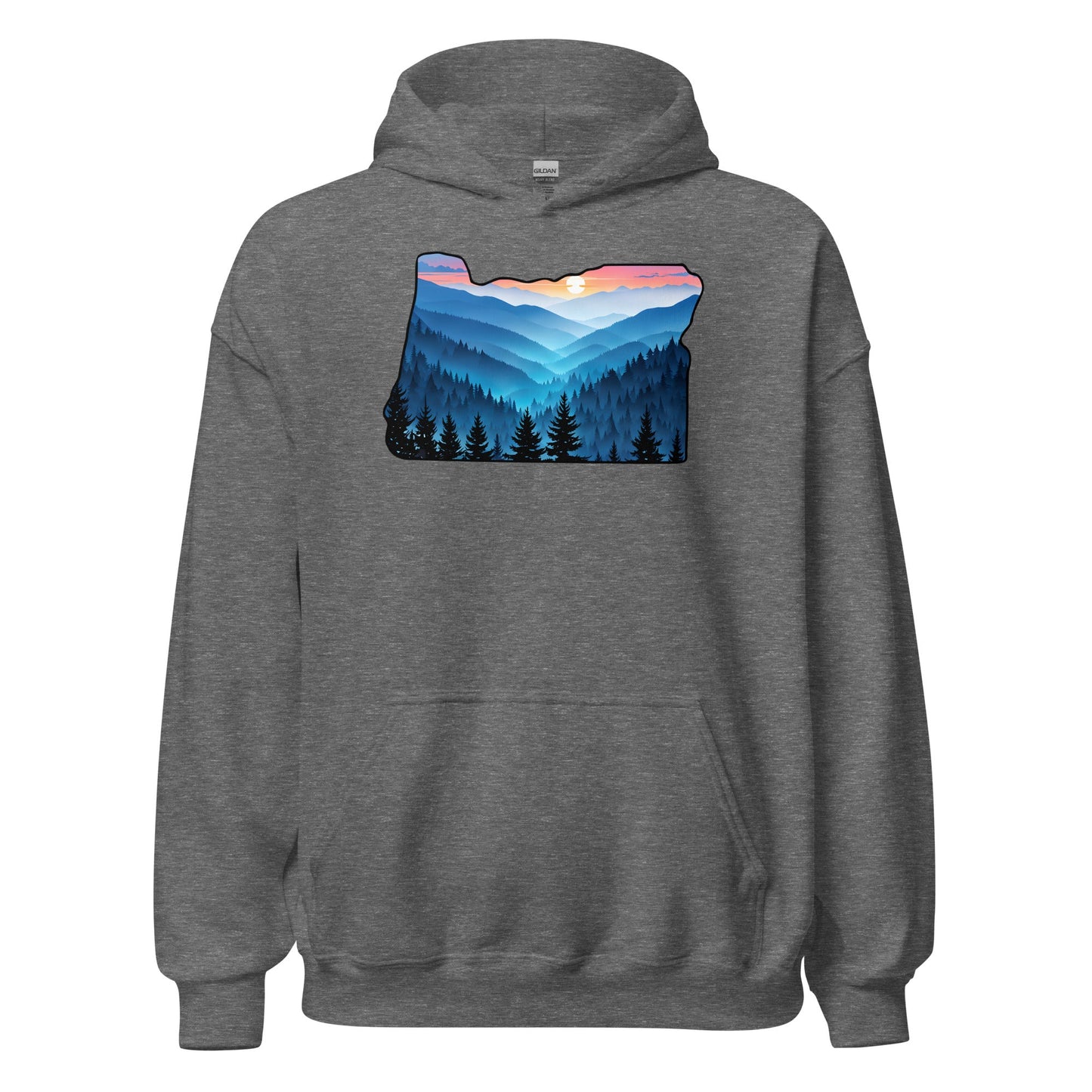 Oregon Blue Mountains Men's (Unisex) Hoodie - Hoodies - Discovery Co.
