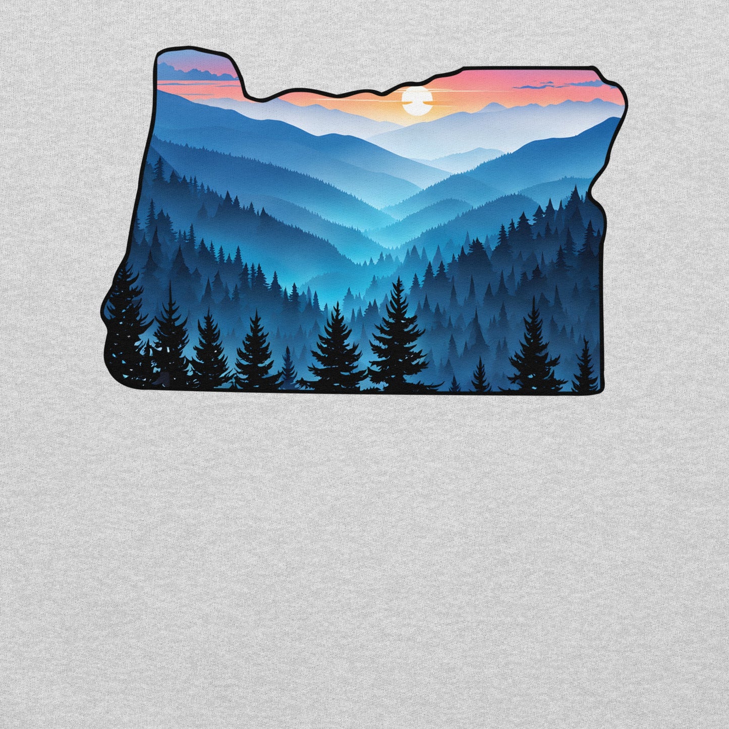 Oregon Blue Mountains Men's (Unisex) Hoodie - Hoodies - Discovery Co.