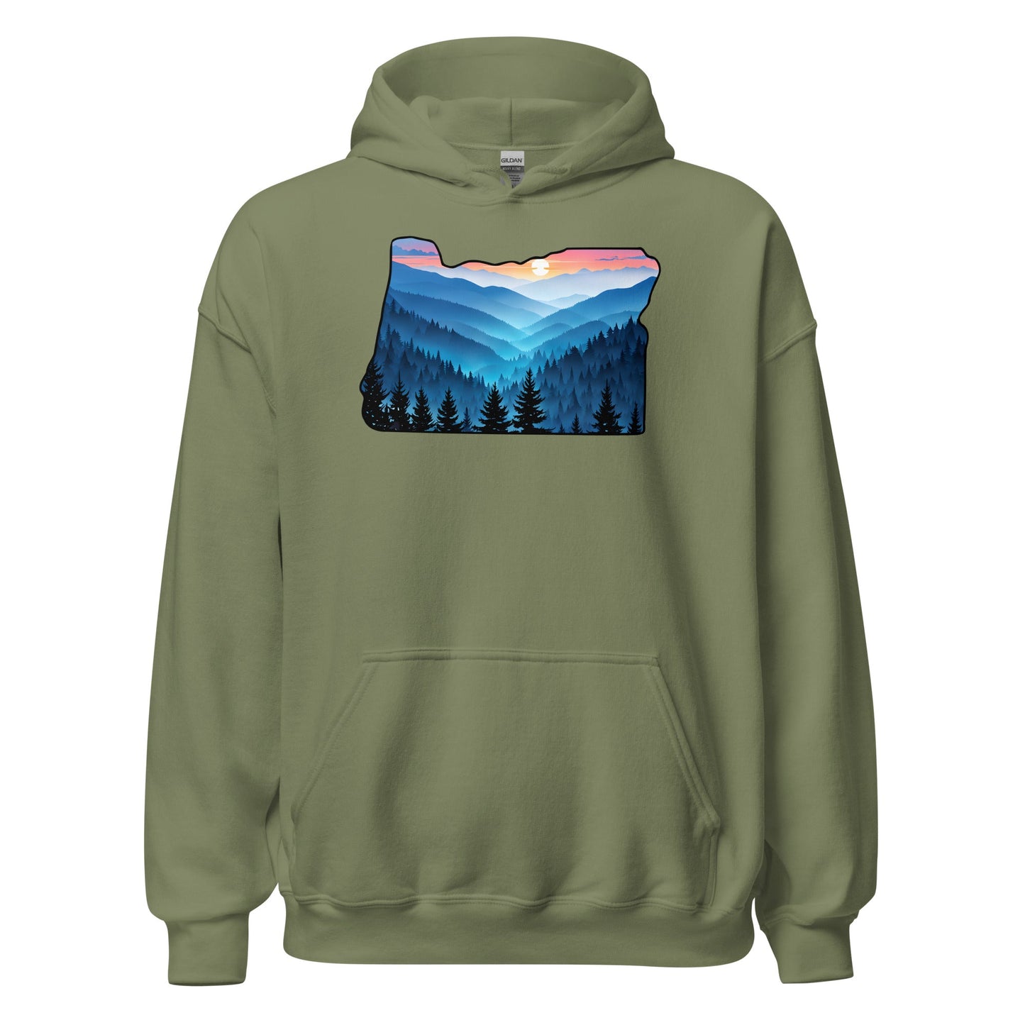 Oregon Blue Mountains Men's (Unisex) Hoodie - Hoodies - Discovery Co.