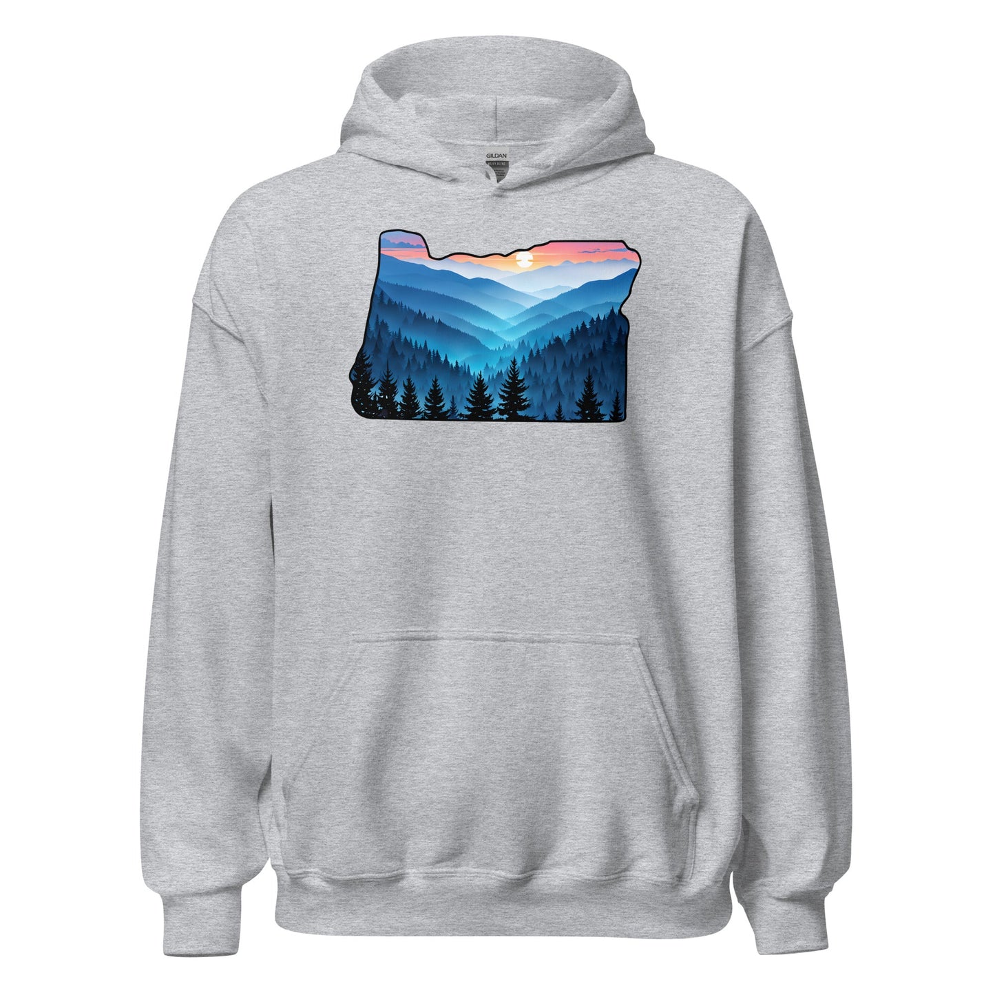 Oregon Blue Mountains Men's (Unisex) Hoodie - Hoodies - Discovery Co.