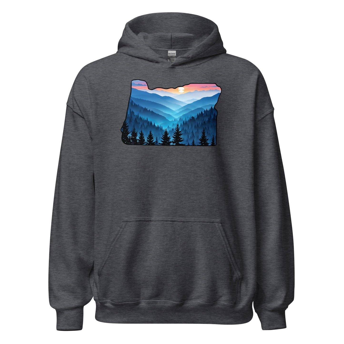 Oregon Blue Mountains Men's (Unisex) Hoodie - Hoodies - Discovery Co.