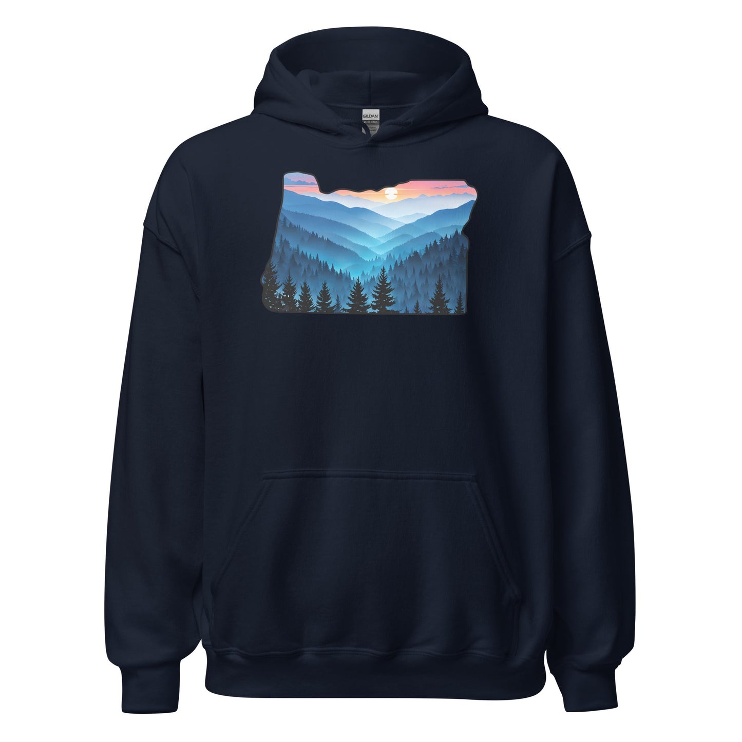 Oregon Blue Mountains Men's (Unisex) Hoodie - Hoodies - Discovery Co.
