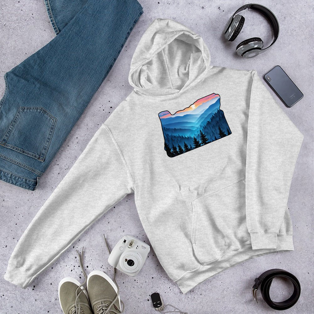 Oregon Blue Mountains Men's (Unisex) Hoodie - Hoodies - Discovery Co.
