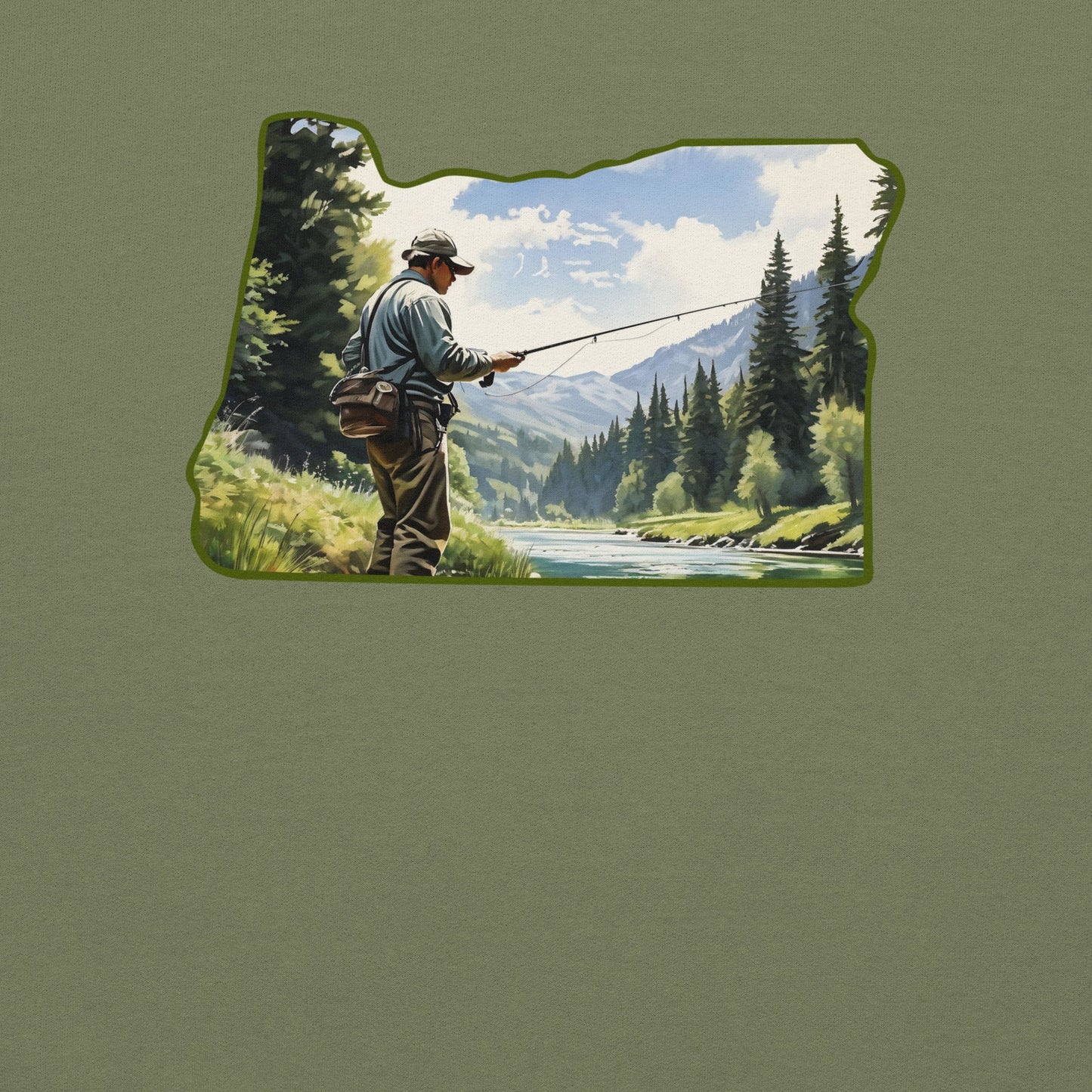 Oregon Fishermen Men's (Unisex) Hoodie - Hoodies - Discovery Co.