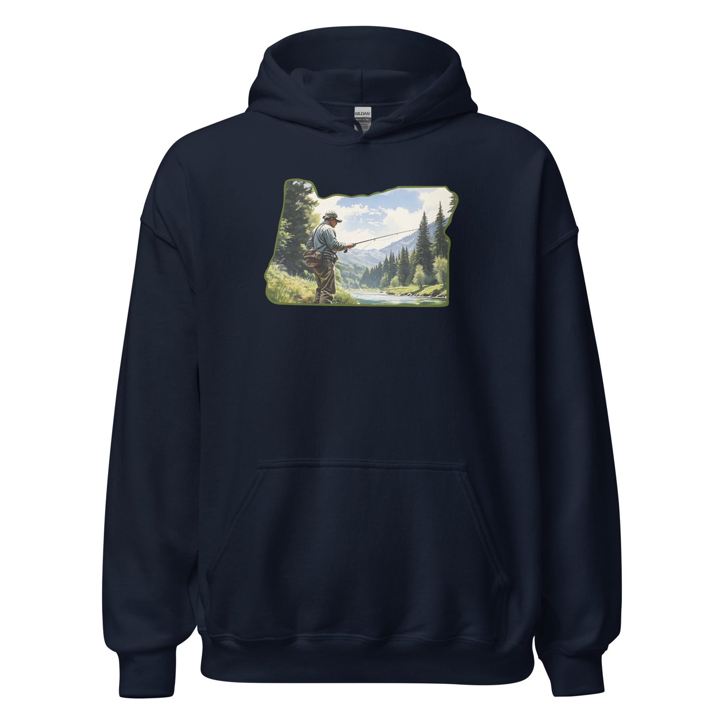 Oregon Fishermen Men's (Unisex) Hoodie - Hoodies - Discovery Co.