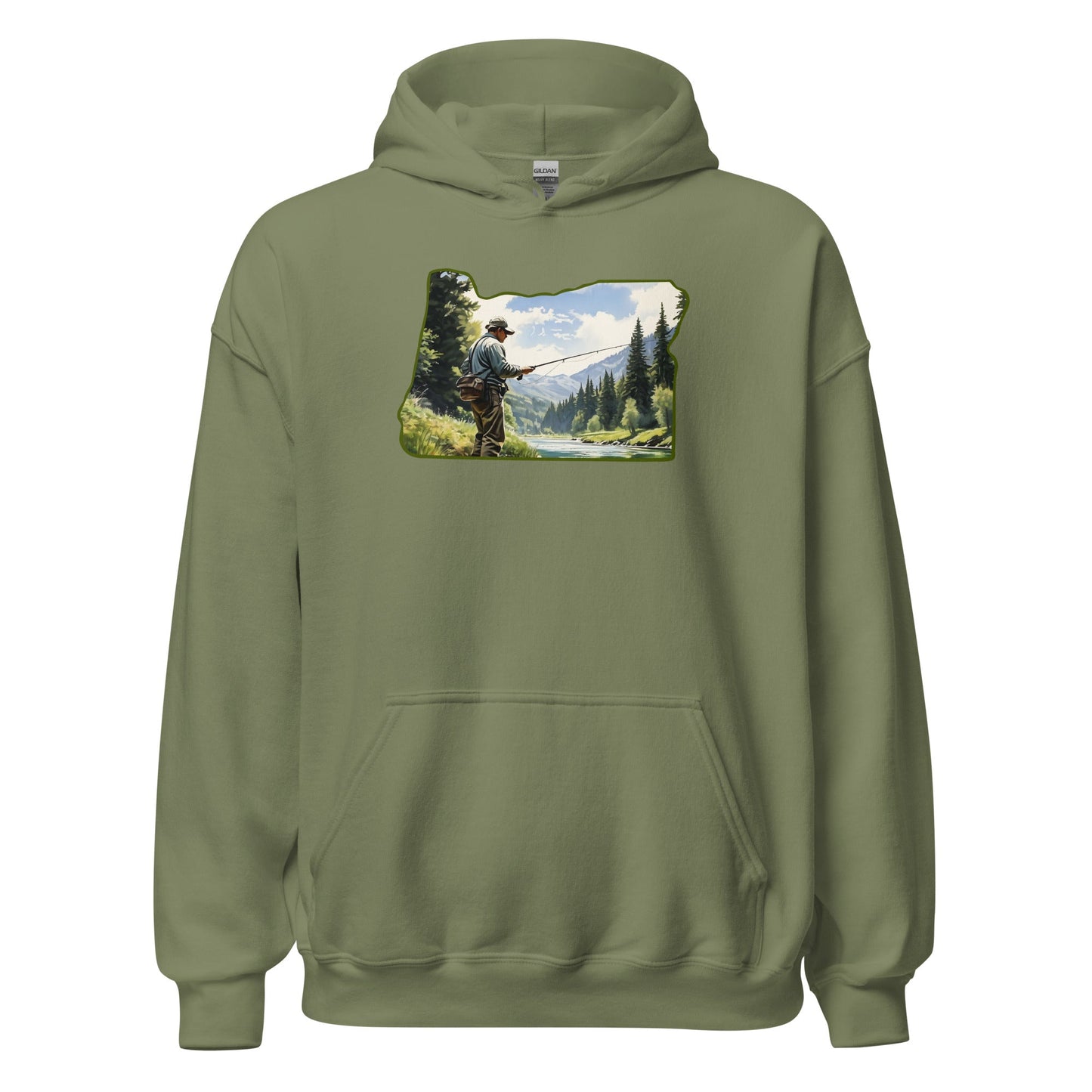 Oregon Fishermen Men's (Unisex) Hoodie - Hoodies - Discovery Co.