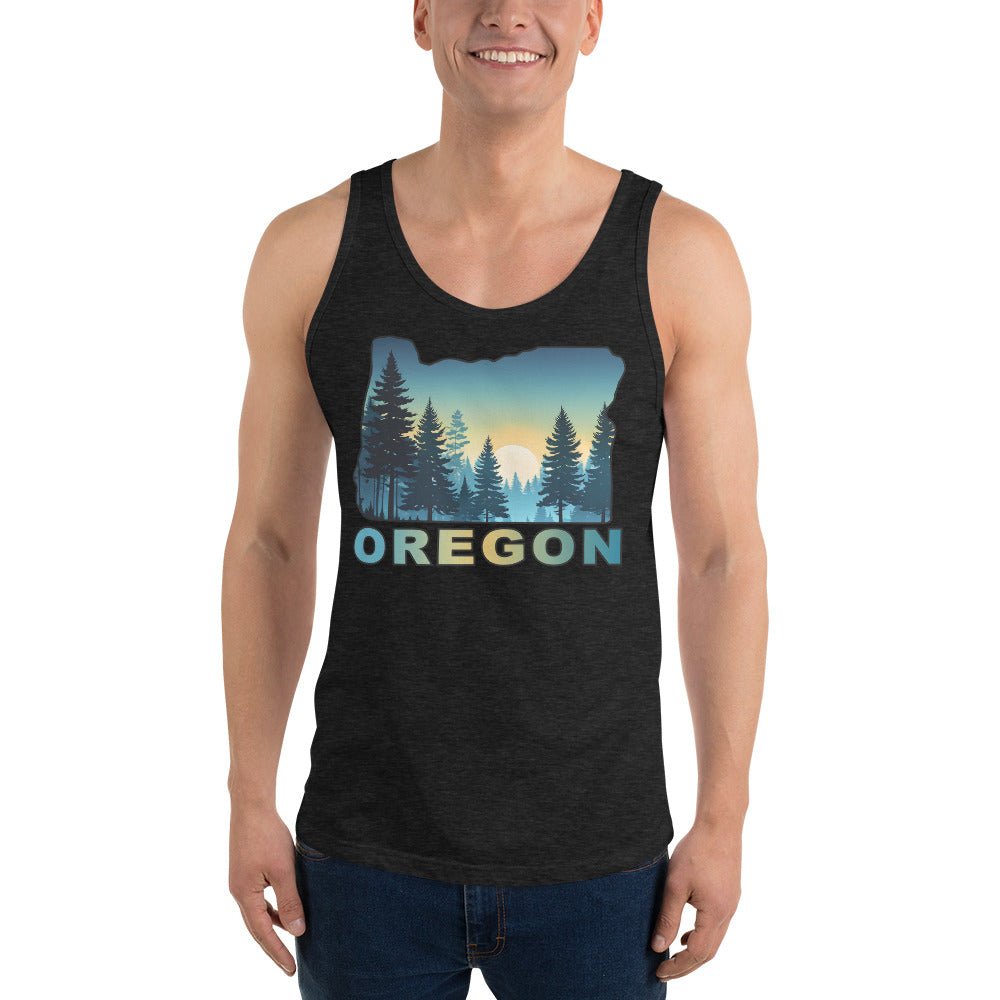 Oregon Sunset Forest II Men's Tank Top - Men's Shirts - Discovery Co.