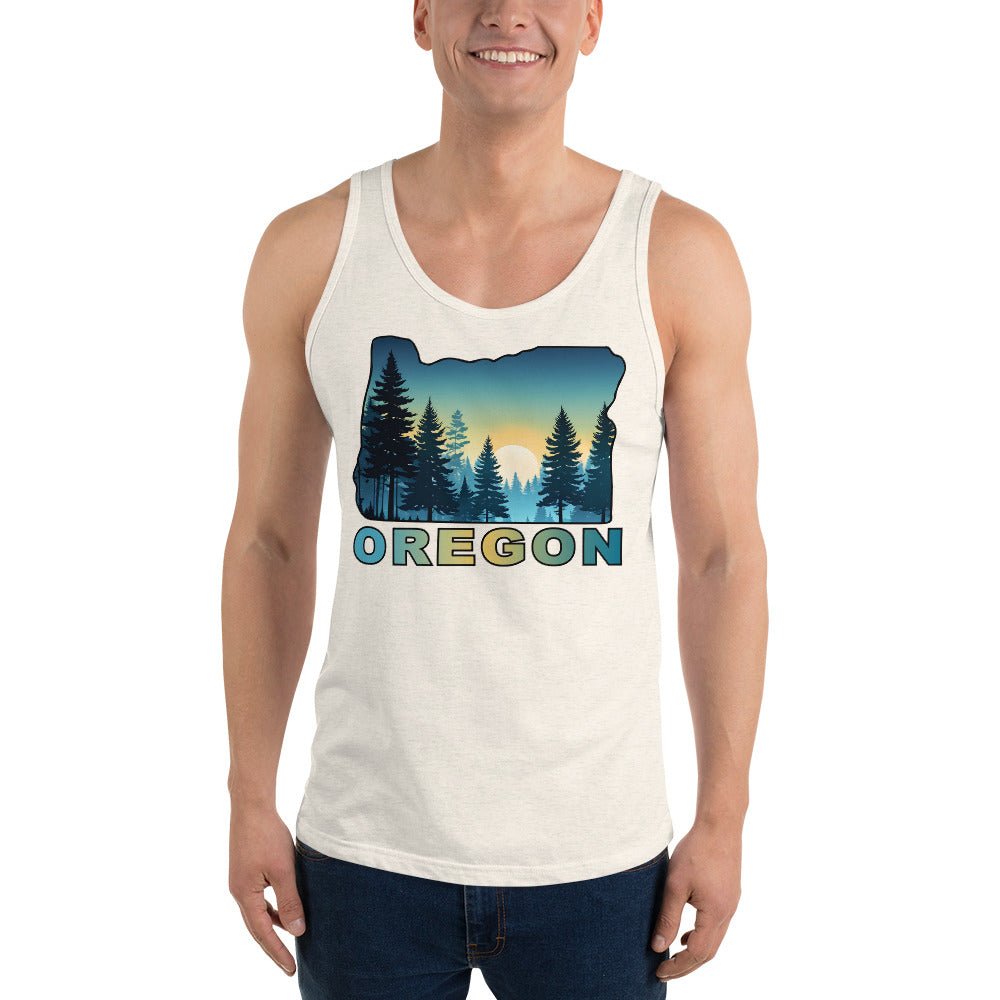 Oregon Sunset Forest II Men's Tank Top - Men's Shirts - Discovery Co.