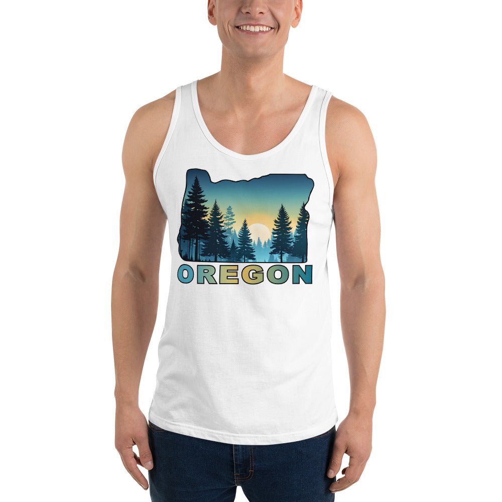 Oregon Sunset Forest II Men's Tank Top - Men's Shirts - Discovery Co.