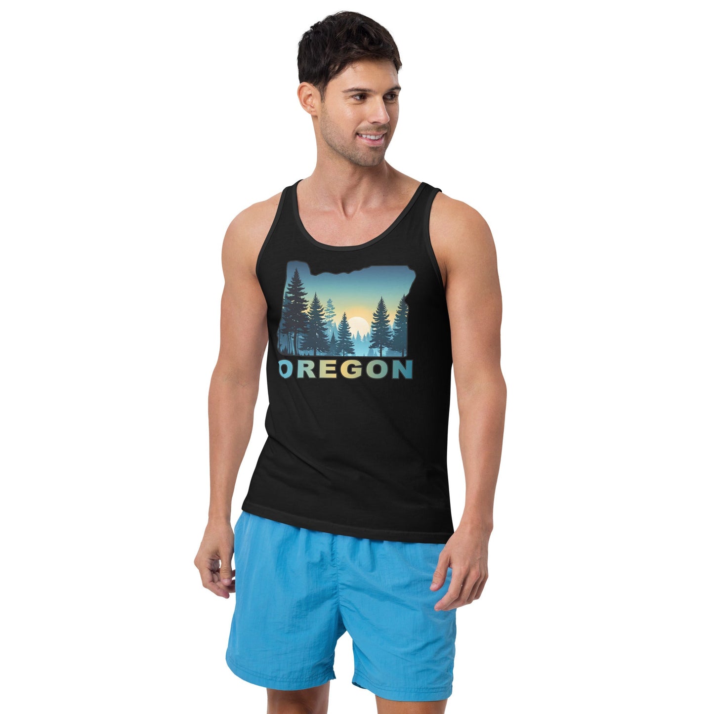 Oregon Sunset Forest II Men's Tank Top - Men's Shirts - Discovery Co.