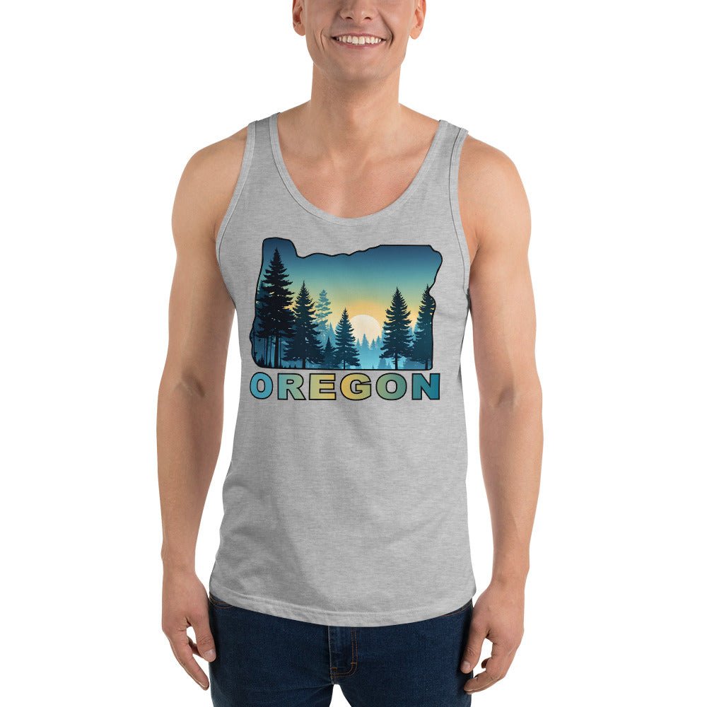 Oregon Sunset Forest II Men's Tank Top - Men's Shirts - Discovery Co.