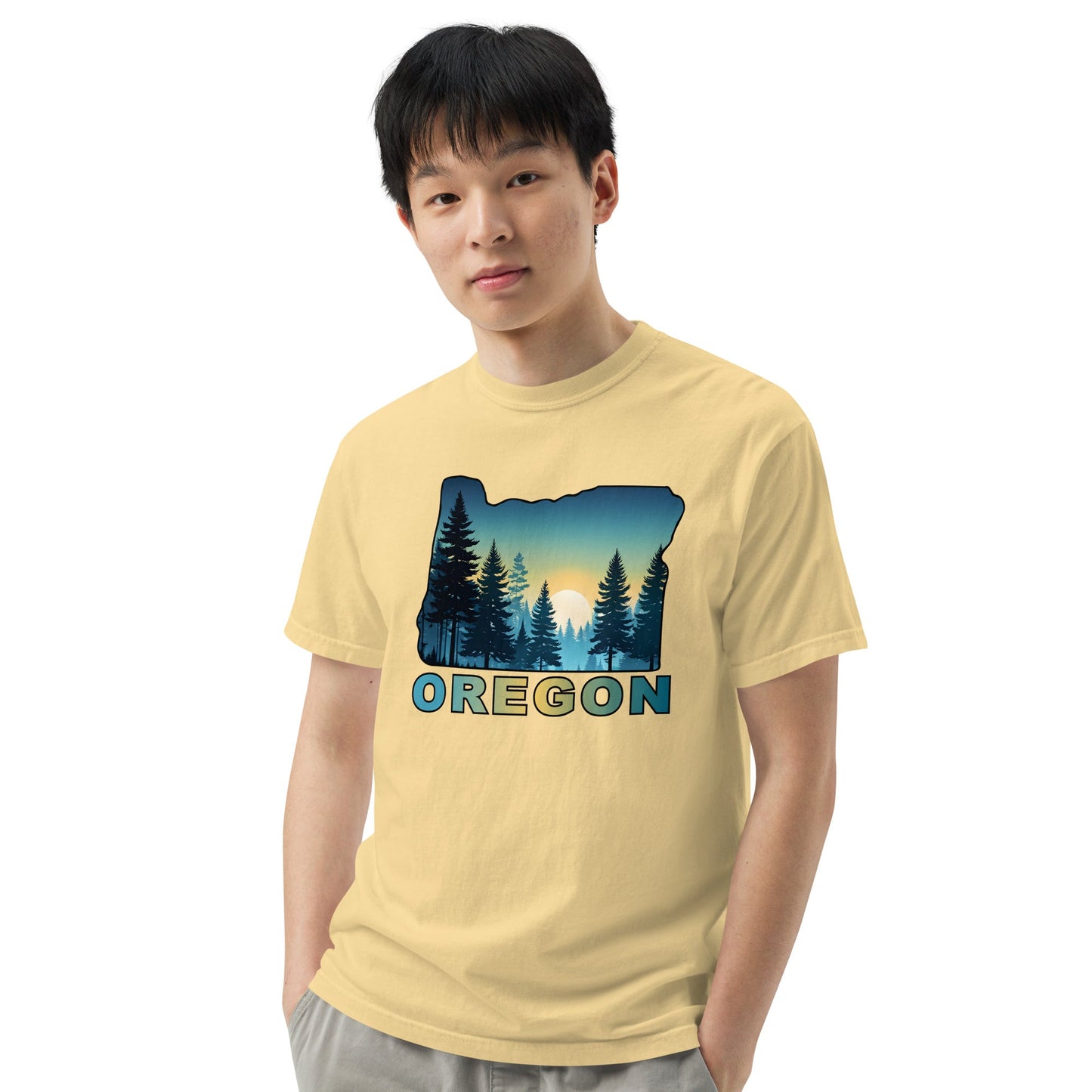 Oregon Sunset Forest II Men's (Unisex) Premium Tee - Men's Shirts - Discovery Co.