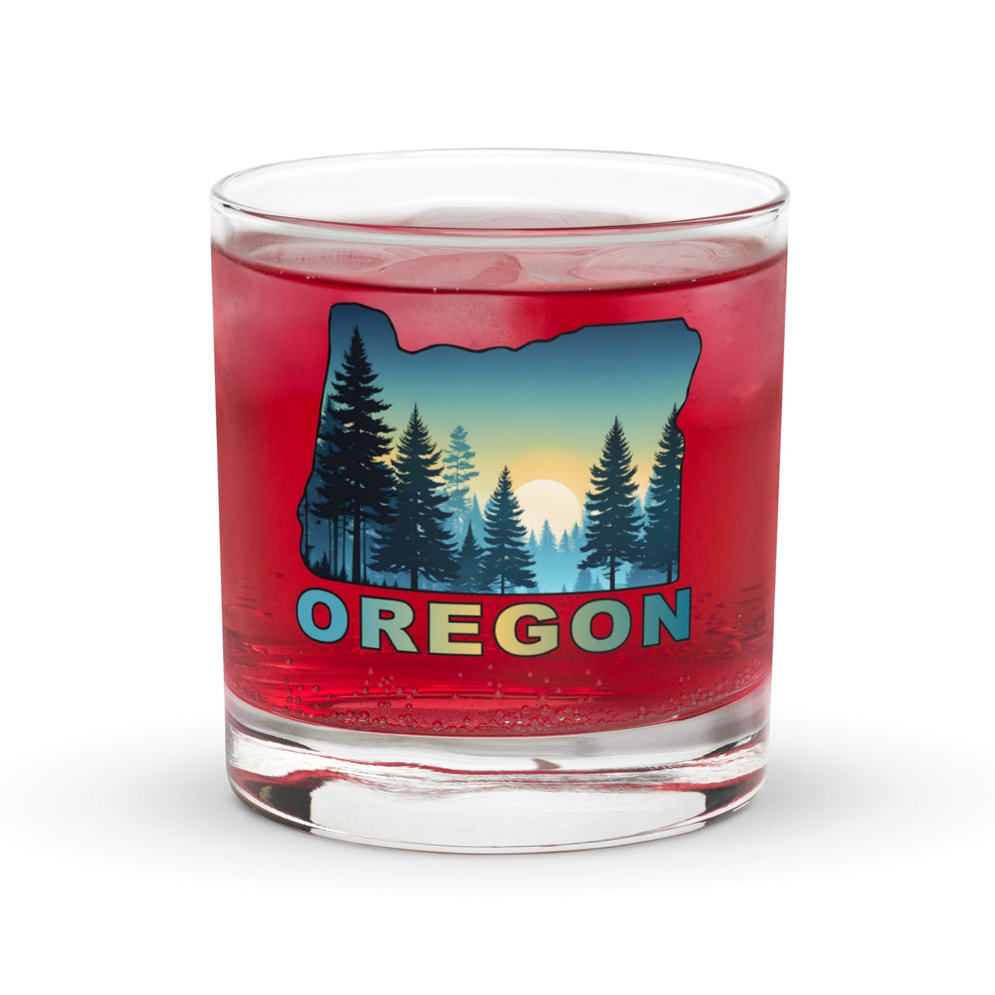Oregon Sunset Forest II Rocks Glass - Rocks Glass - Discovery Co.