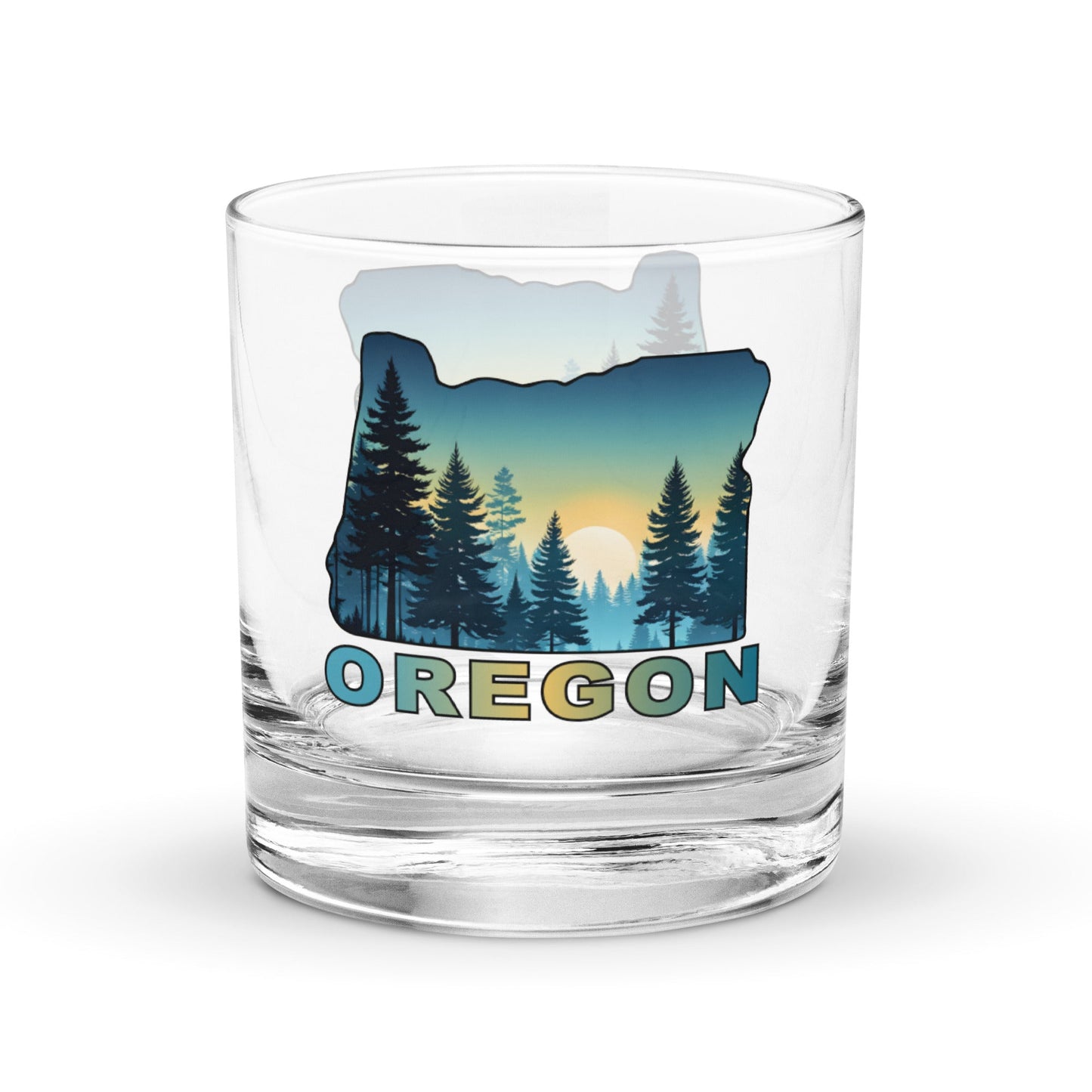 Oregon Sunset Forest II Rocks Glass - Rocks Glass - Discovery Co.