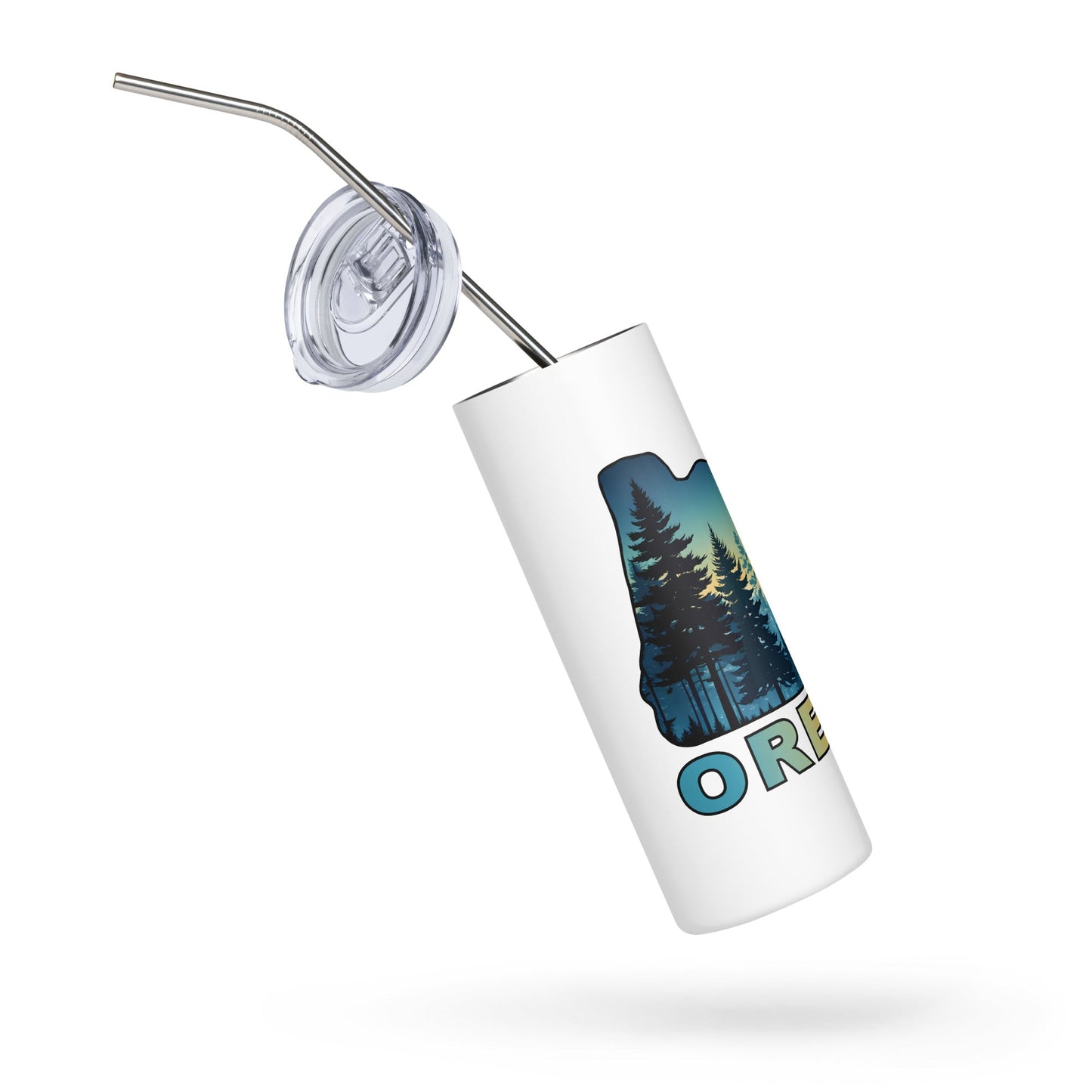 Oregon Sunset Forest II Stainless Steel Tumbler - Steel Tumbler - Discovery Co.