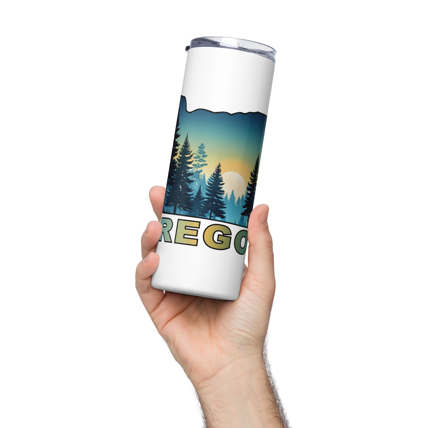 Oregon Sunset Forest II Stainless Steel Tumbler - Steel Tumbler - Discovery Co.