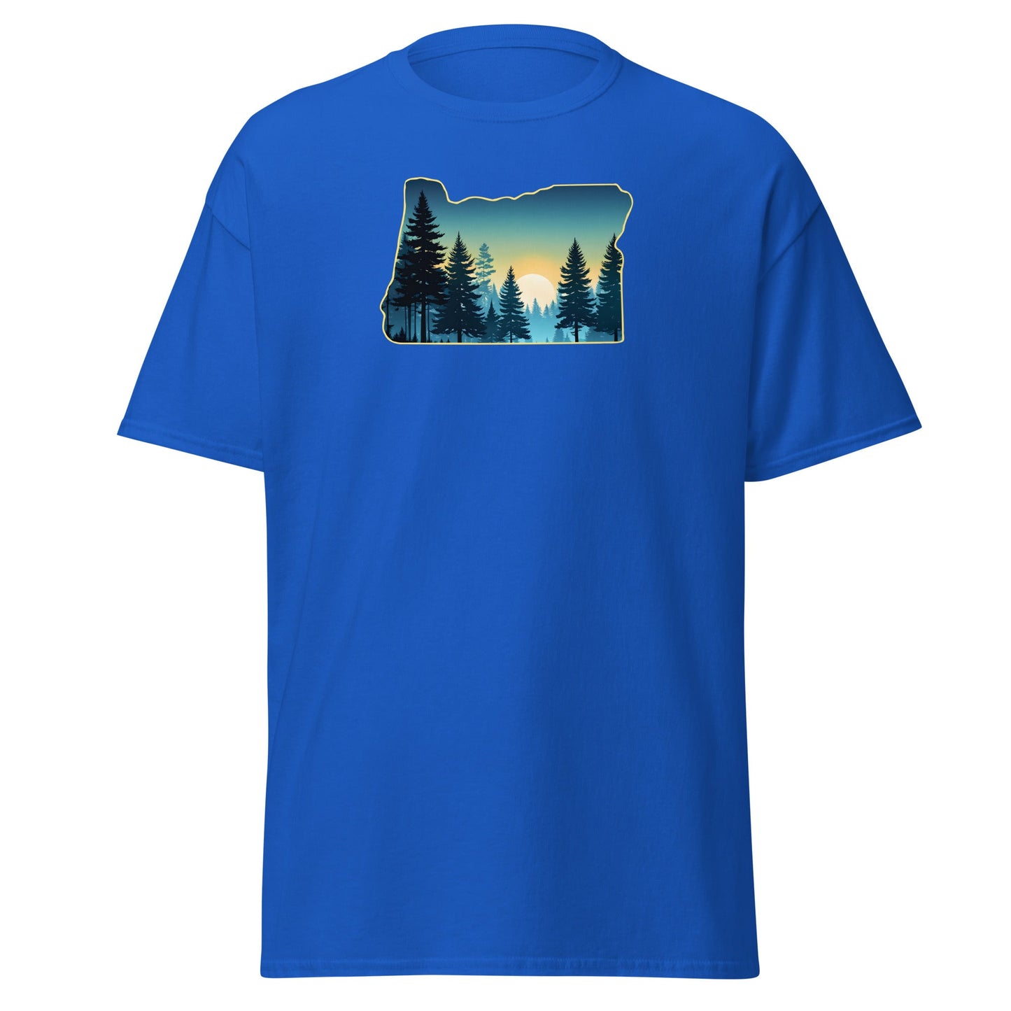 Oregon Sunset Forest Men's (Unisex) Classic Tee - Men's Shirts - Discovery Co.