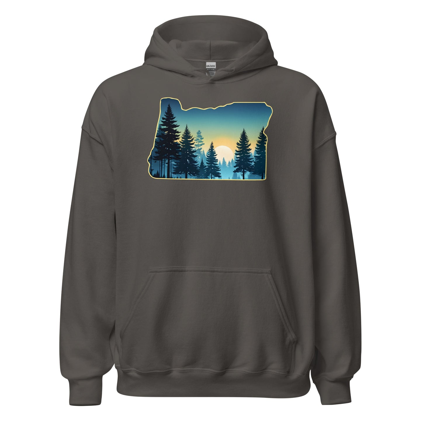 Oregon Sunset Forest Men's (Unisex) Hoodie - Hoodies - Discovery Co.