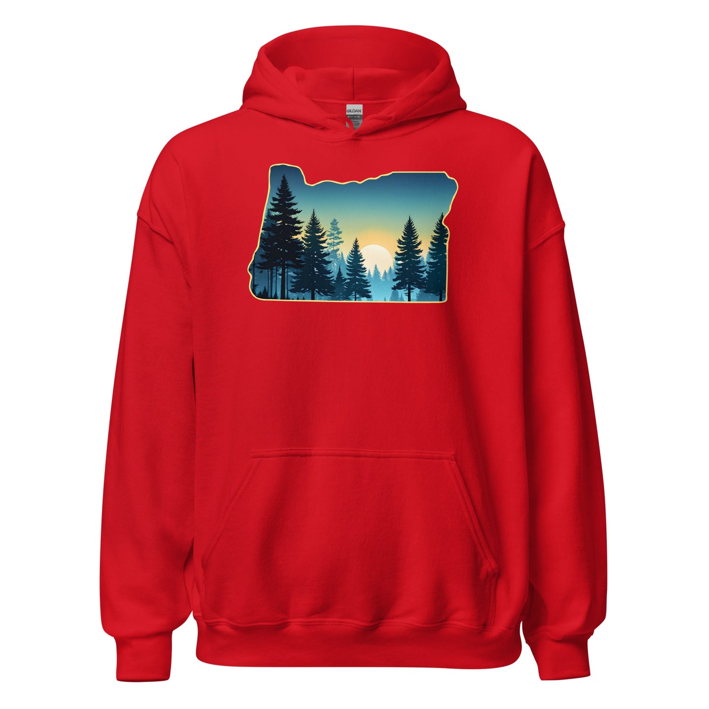 Oregon Sunset Forest Men's (Unisex) Hoodie - Hoodies - Discovery Co.
