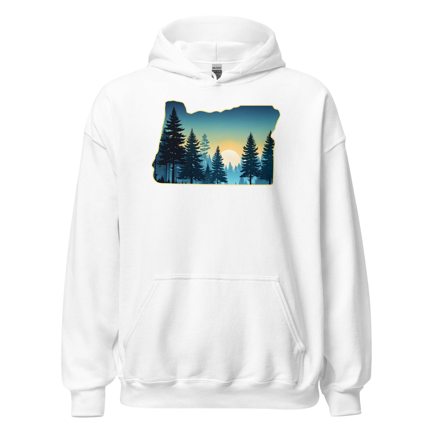 Oregon Sunset Forest Men's (Unisex) Hoodie - Hoodies - Discovery Co.