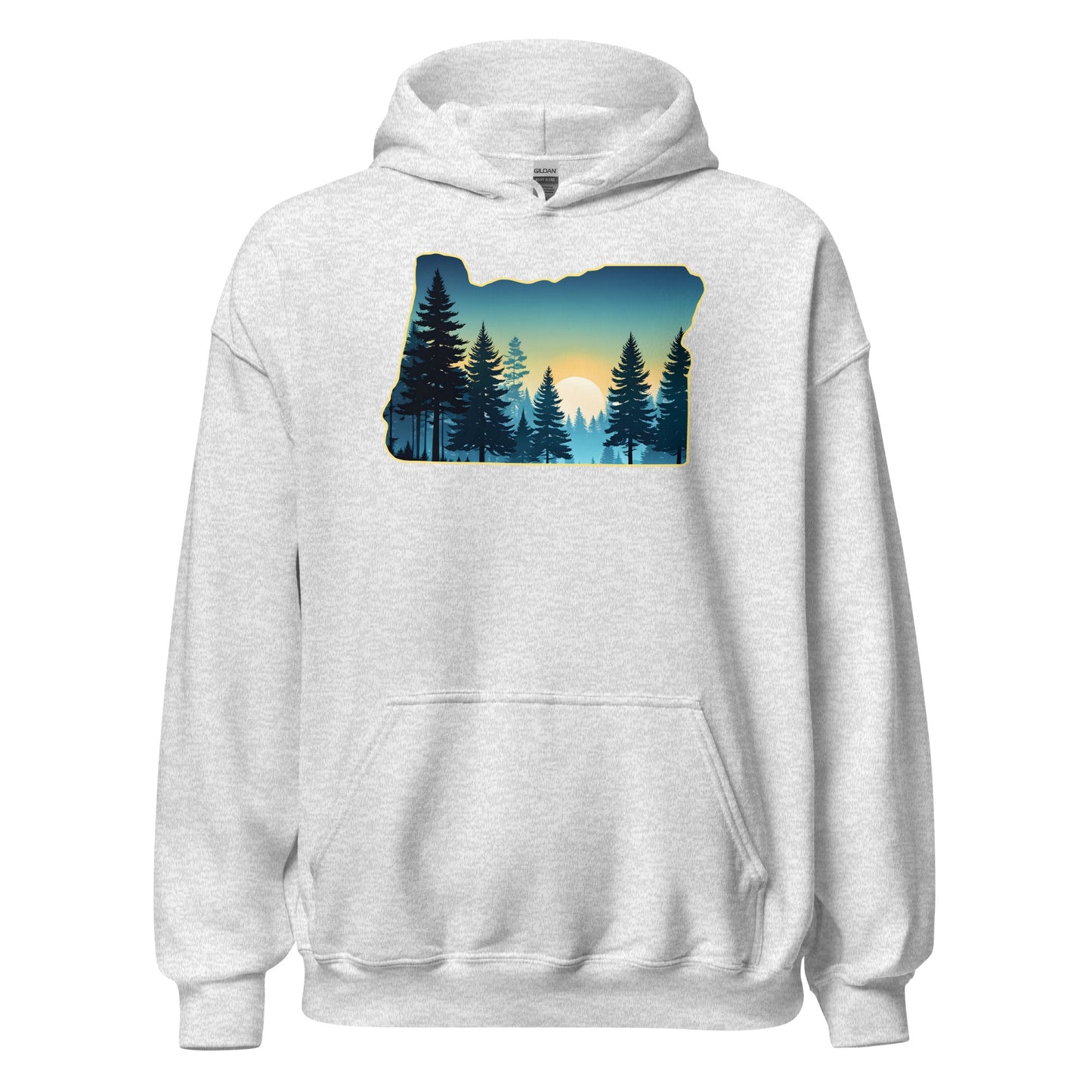Oregon Sunset Forest Men's (Unisex) Hoodie - Hoodies - Discovery Co.