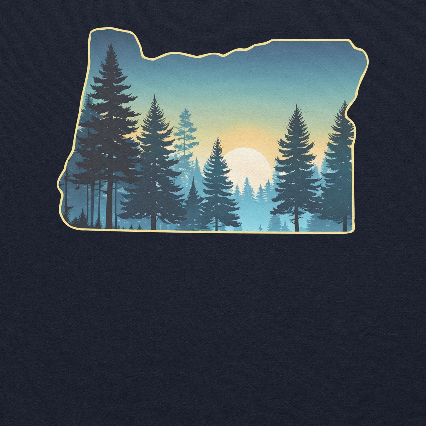 Oregon Sunset Forest Men's (Unisex) Hoodie - Hoodies - Discovery Co.