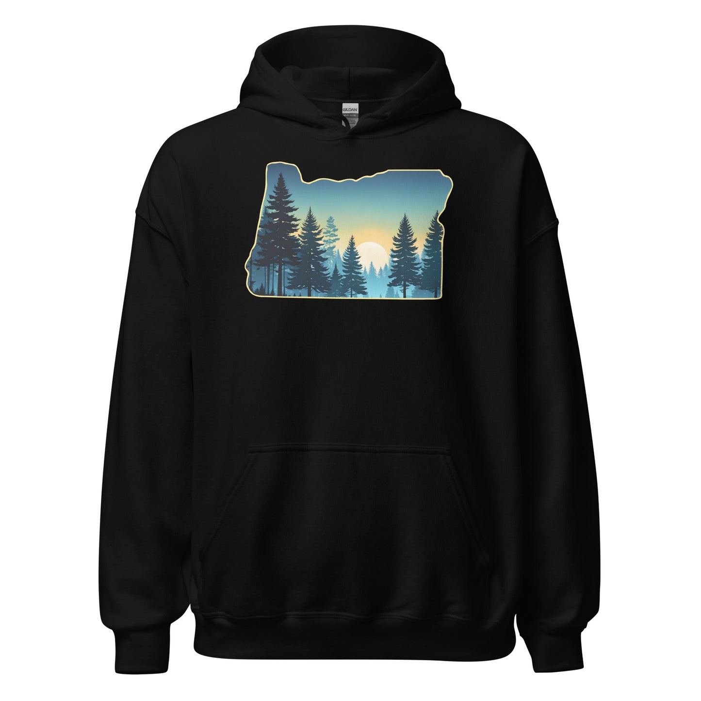 Oregon Sunset Forest Men's (Unisex) Hoodie - Hoodies - Discovery Co.