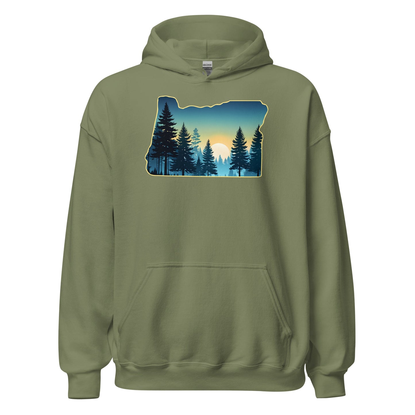 Oregon Sunset Forest Women's (Unisex) Hoodie - Hoodies - Discovery Co.