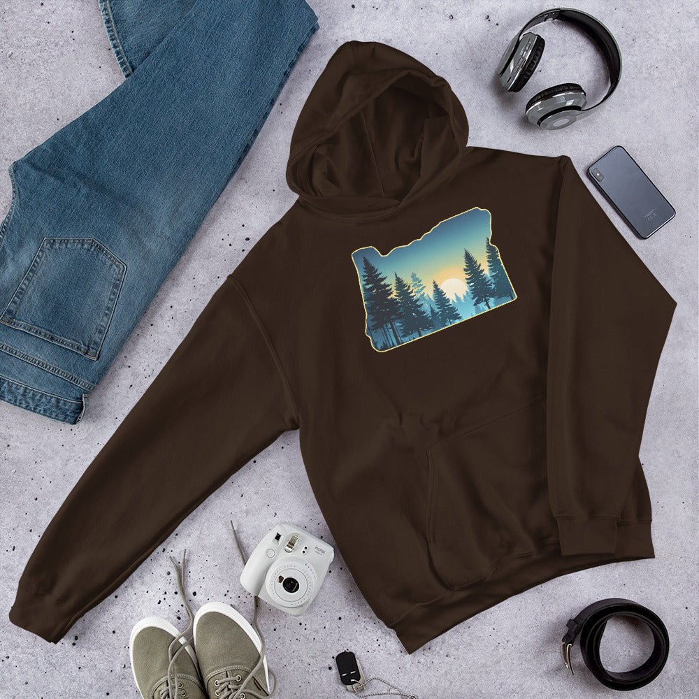 Oregon Sunset Forest Women's (Unisex) Hoodie - Hoodies - Discovery Co.