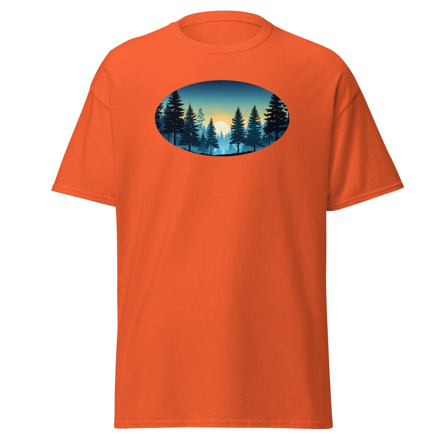 Oval Sunset Forest Men's (Unisex) Classic Tee - Men's Shirts - Discovery Co.