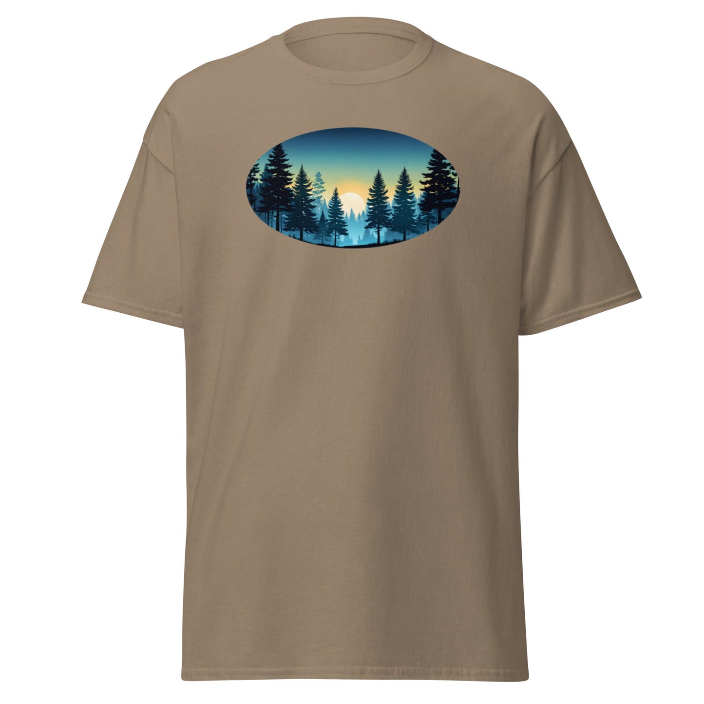 Oval Sunset Forest Men's (Unisex) Classic Tee - Men's Shirts - Discovery Co.