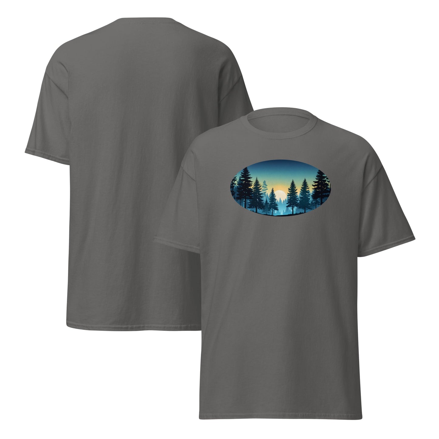 Oval Sunset Forest Men's (Unisex) Classic Tee - Men's Shirts - Discovery Co.