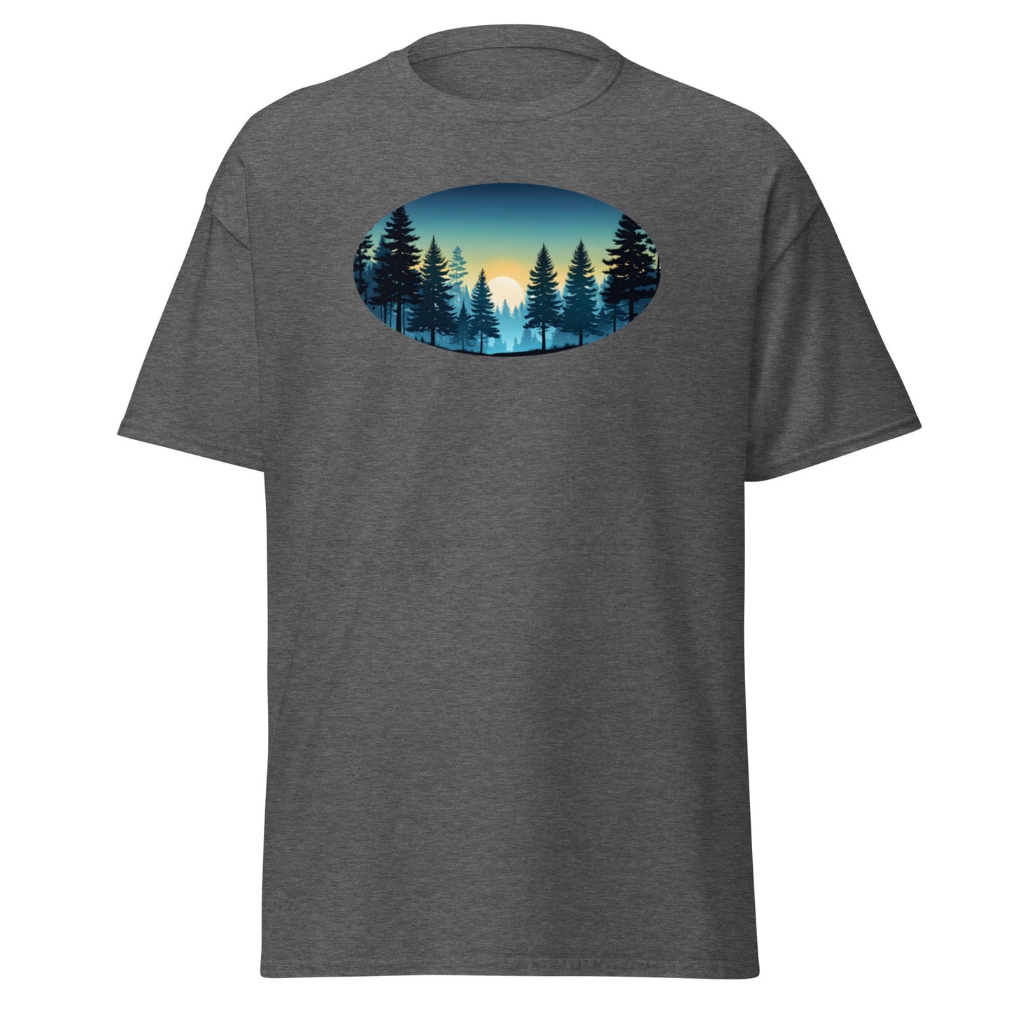 Oval Sunset Forest Men's (Unisex) Classic Tee - Men's Shirts - Discovery Co.