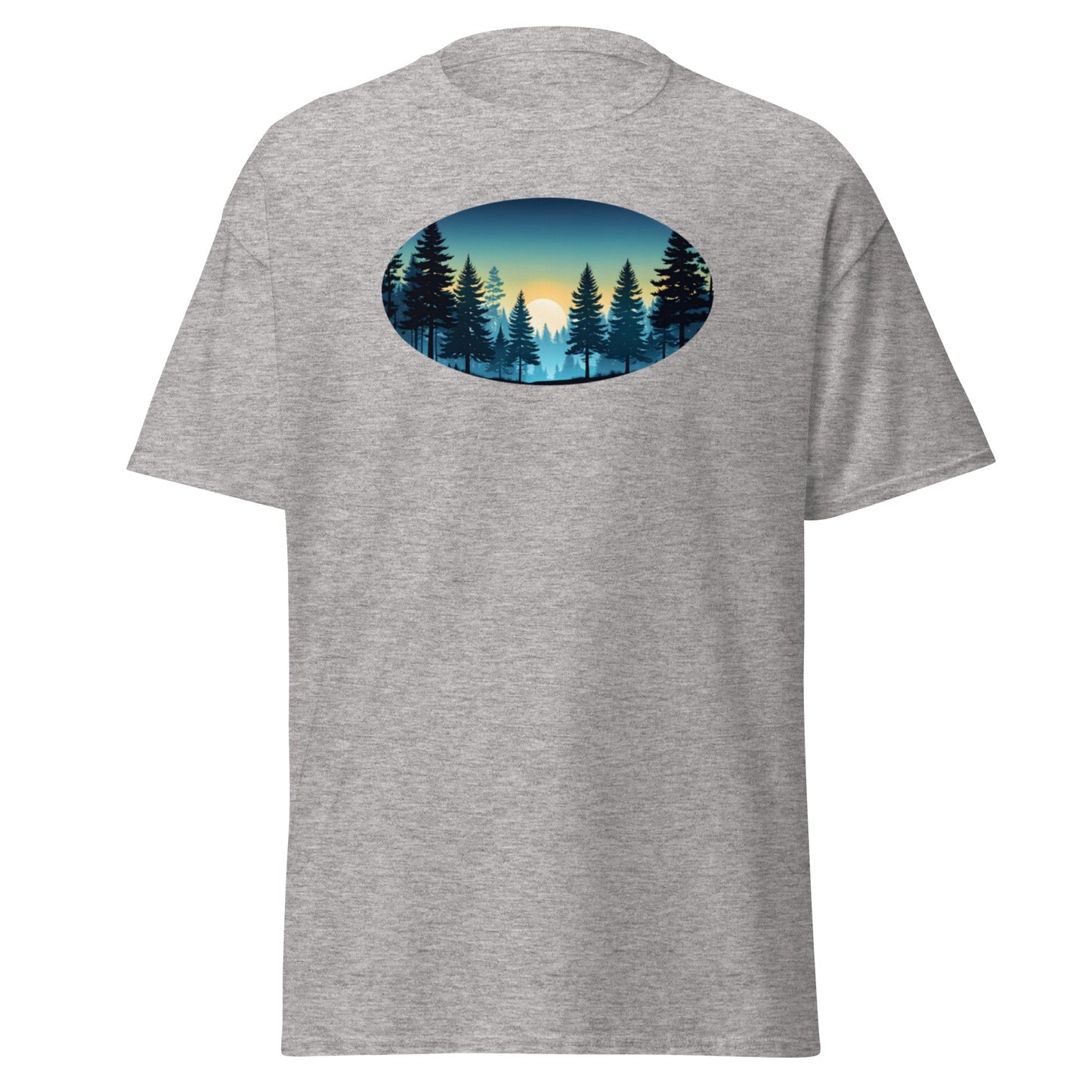Oval Sunset Forest Men's (Unisex) Classic Tee - Men's Shirts - Discovery Co.