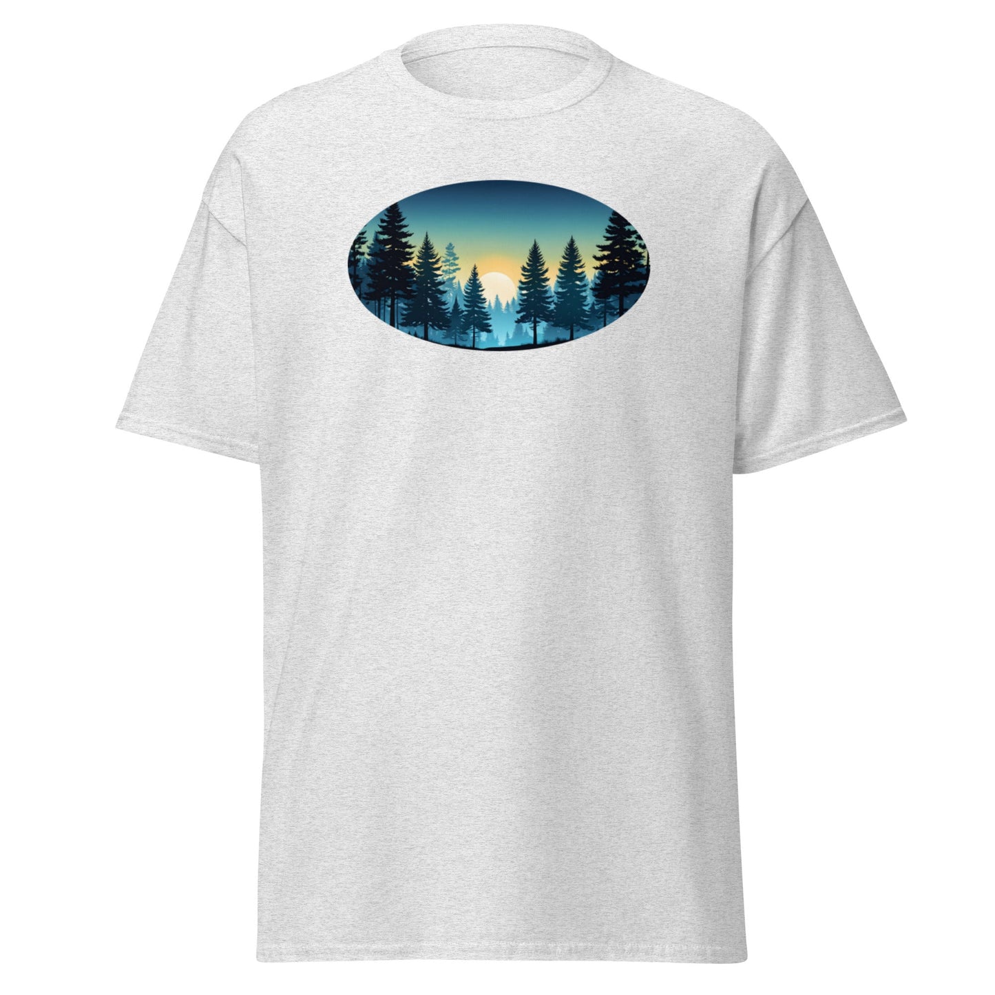 Oval Sunset Forest Men's (Unisex) Classic Tee - Men's Shirts - Discovery Co.