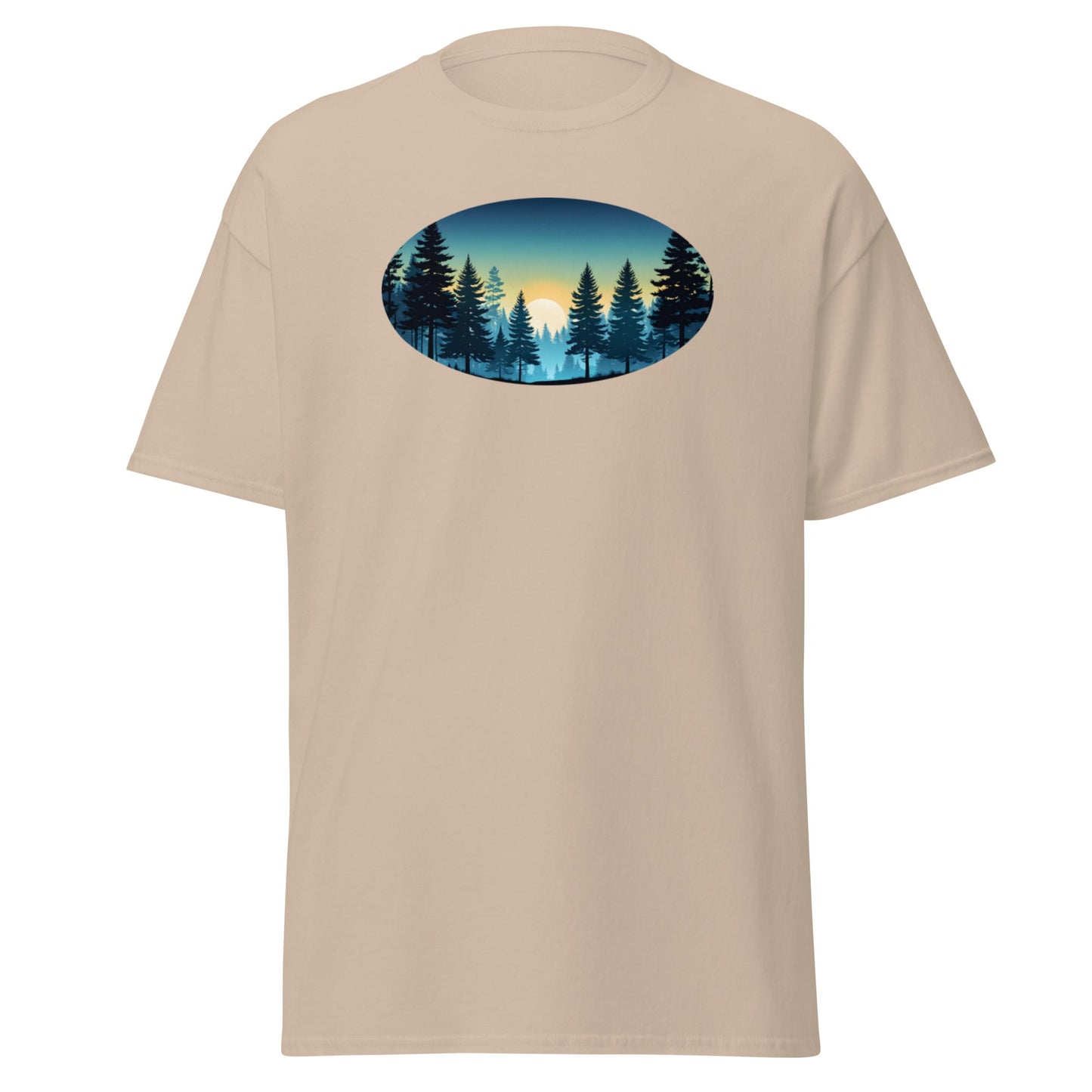 Oval Sunset Forest Men's (Unisex) Classic Tee - Men's Shirts - Discovery Co.