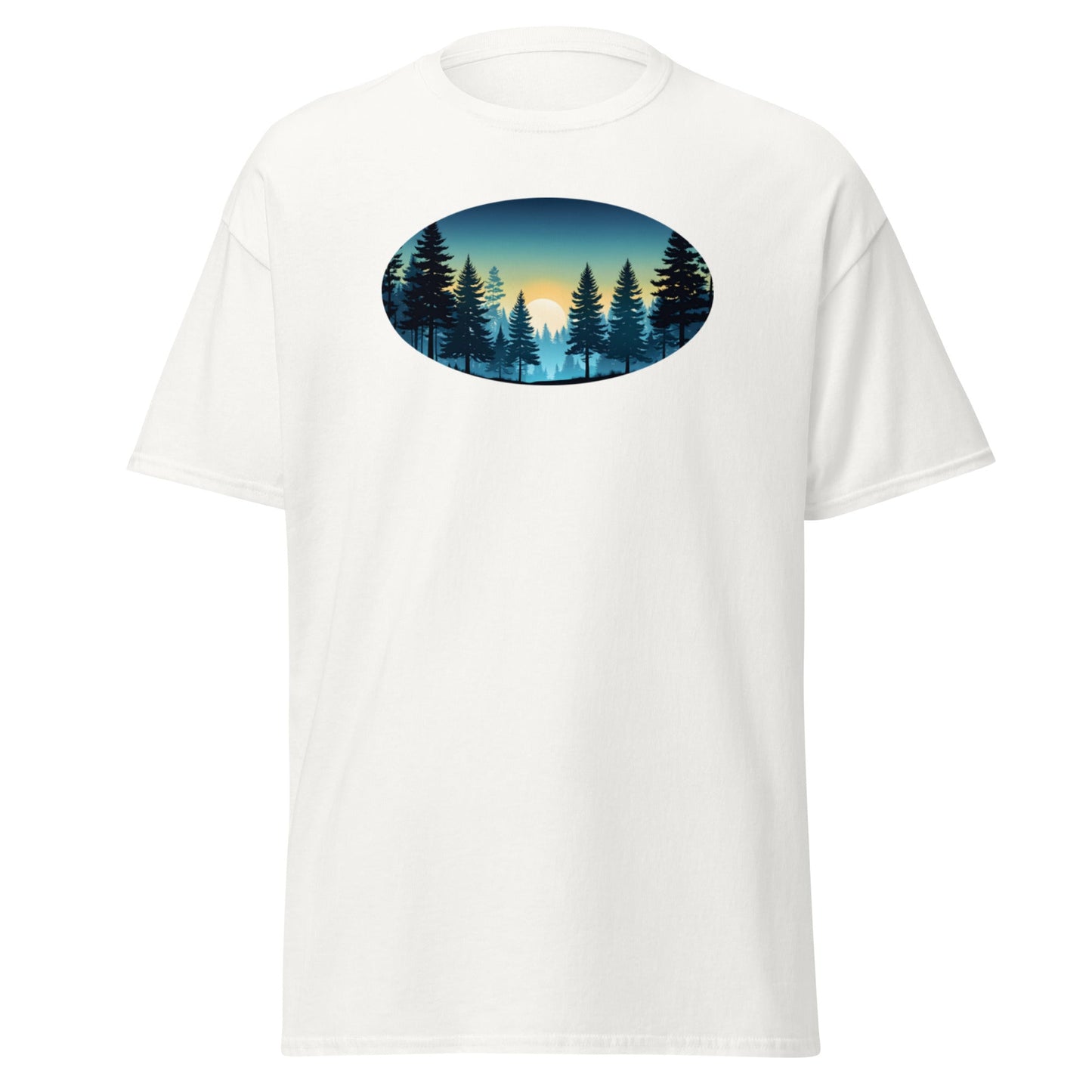 Oval Sunset Forest Men's (Unisex) Classic Tee - Men's Shirts - Discovery Co.