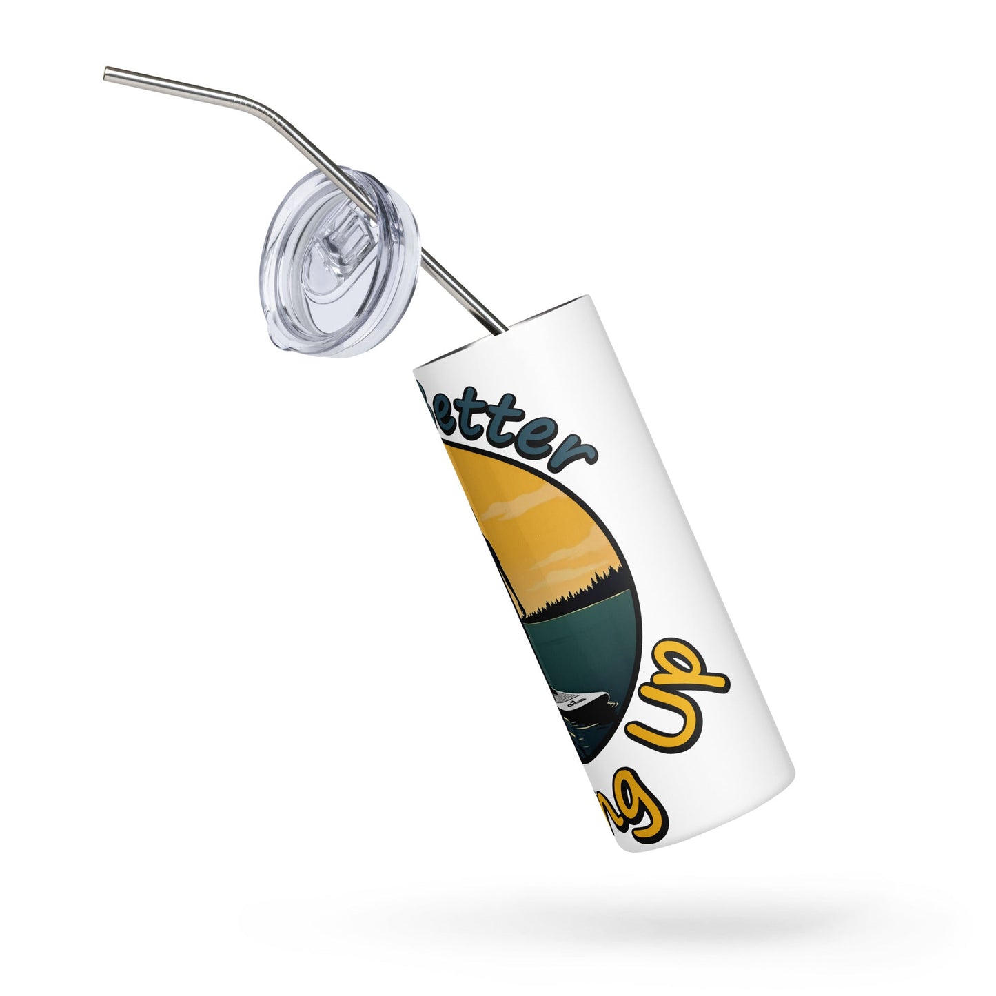 Paddle Boarding "Life's Better Standing Up" Stainless Steel Tumbler - Steel Tumbler - Discovery Co.