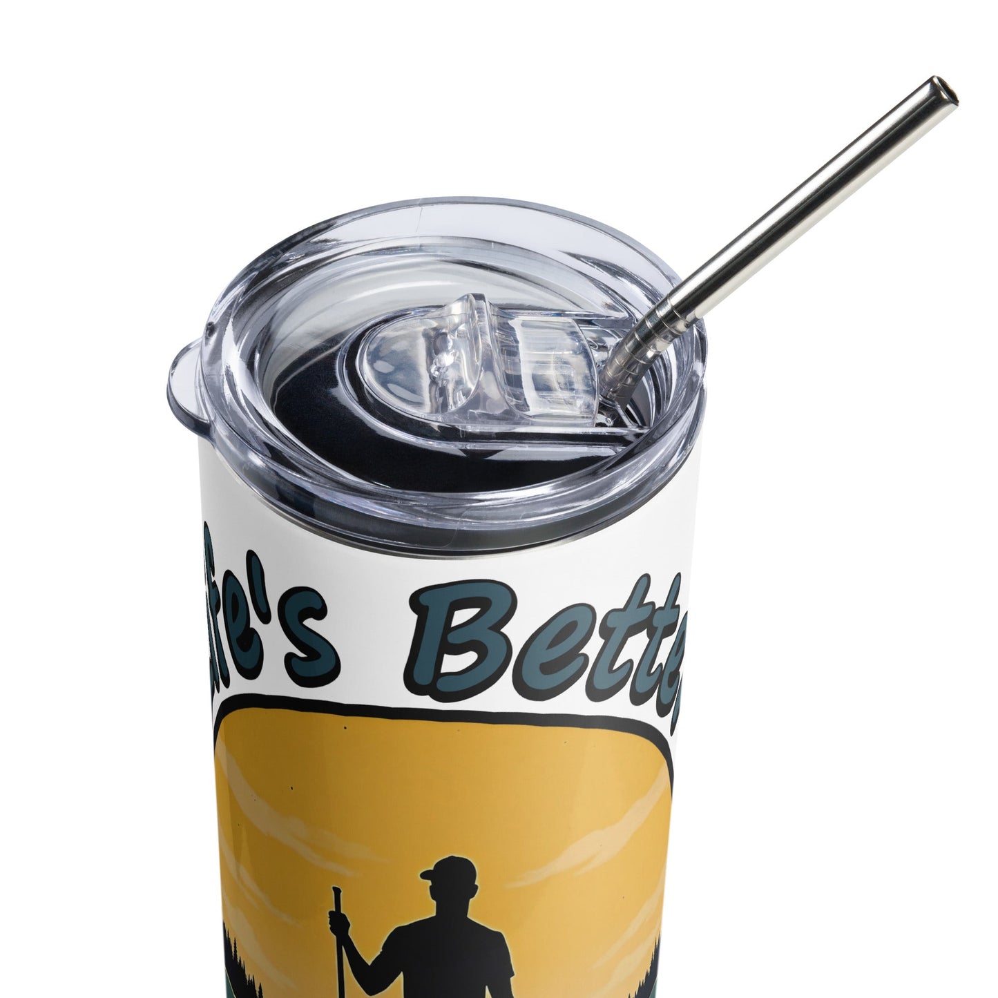 Paddle Boarding "Life's Better Standing Up" Stainless Steel Tumbler - Steel Tumbler - Discovery Co.