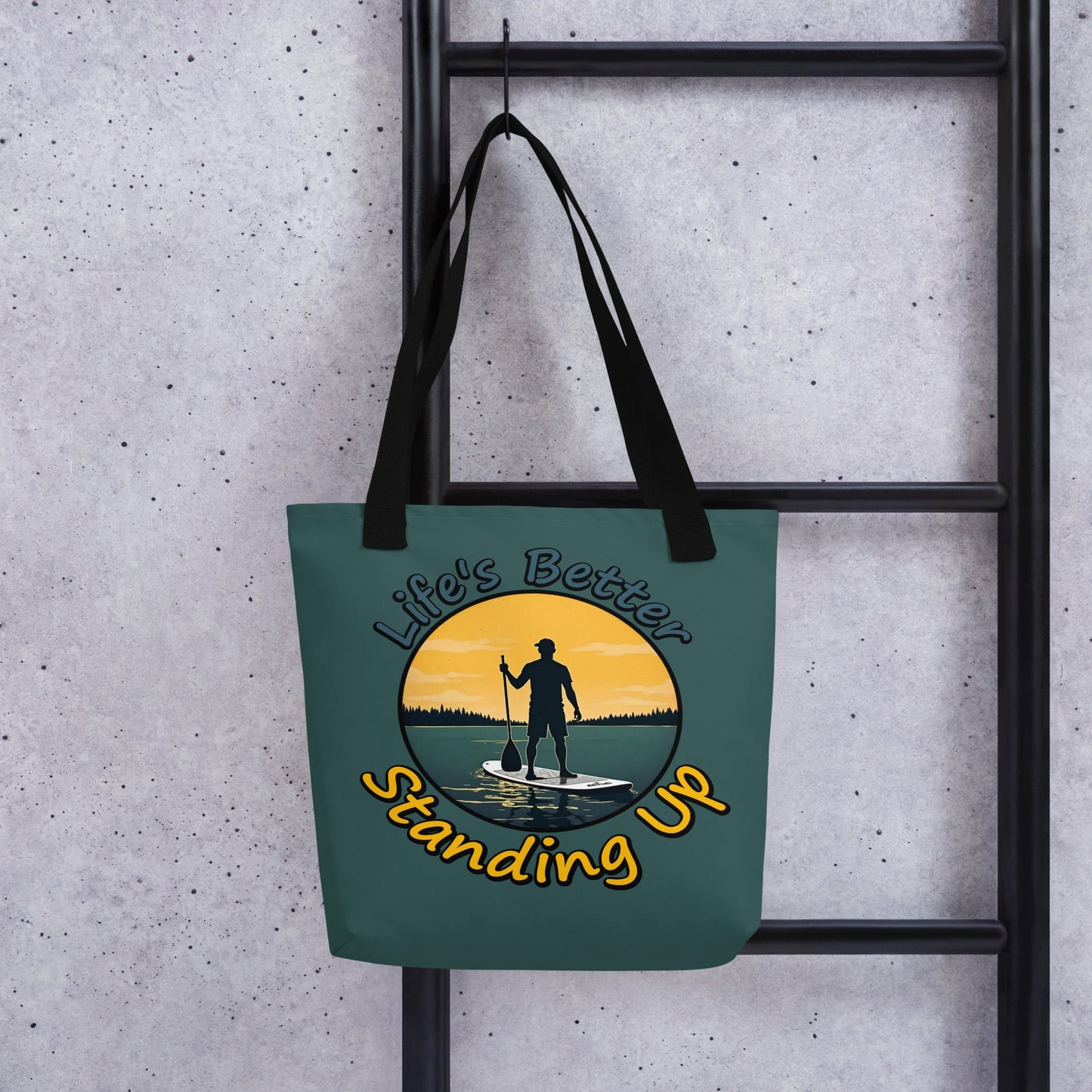 Paddle Boarding "Life's Better Standing Up" Tote Bag - Tote Bags - Discovery Co.