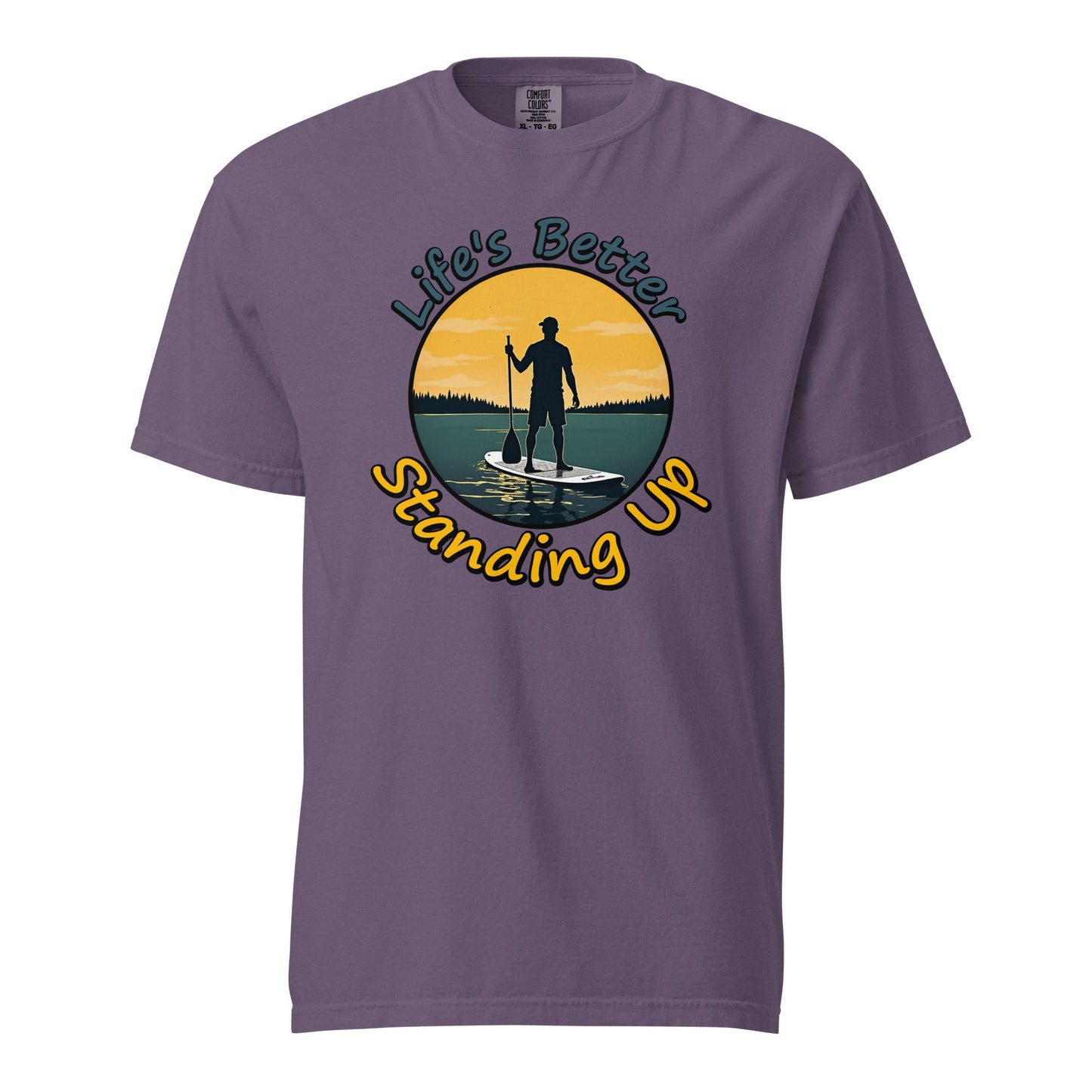 Paddle Boarding "Life's Better Standing Up" Women's (Unisex) Premium Tee - Women's Shirts - Discovery Co.