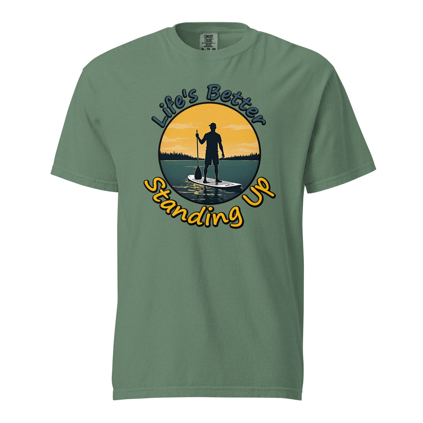 Paddle Boarding "Life's Better Standing Up" Women's (Unisex) Premium Tee - Women's Shirts - Discovery Co.