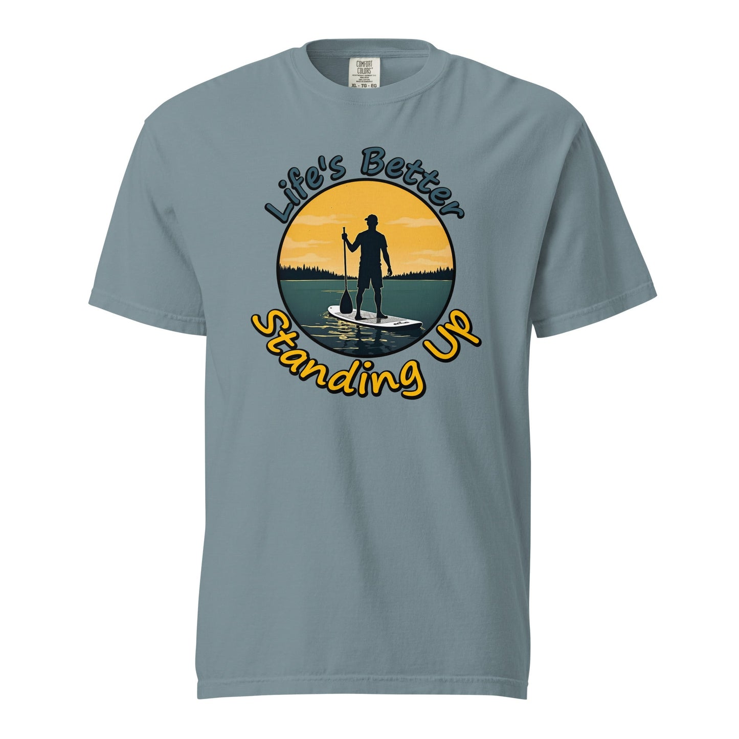Paddle Boarding "Life's Better Standing Up" Women's (Unisex) Premium Tee - Women's Shirts - Discovery Co.