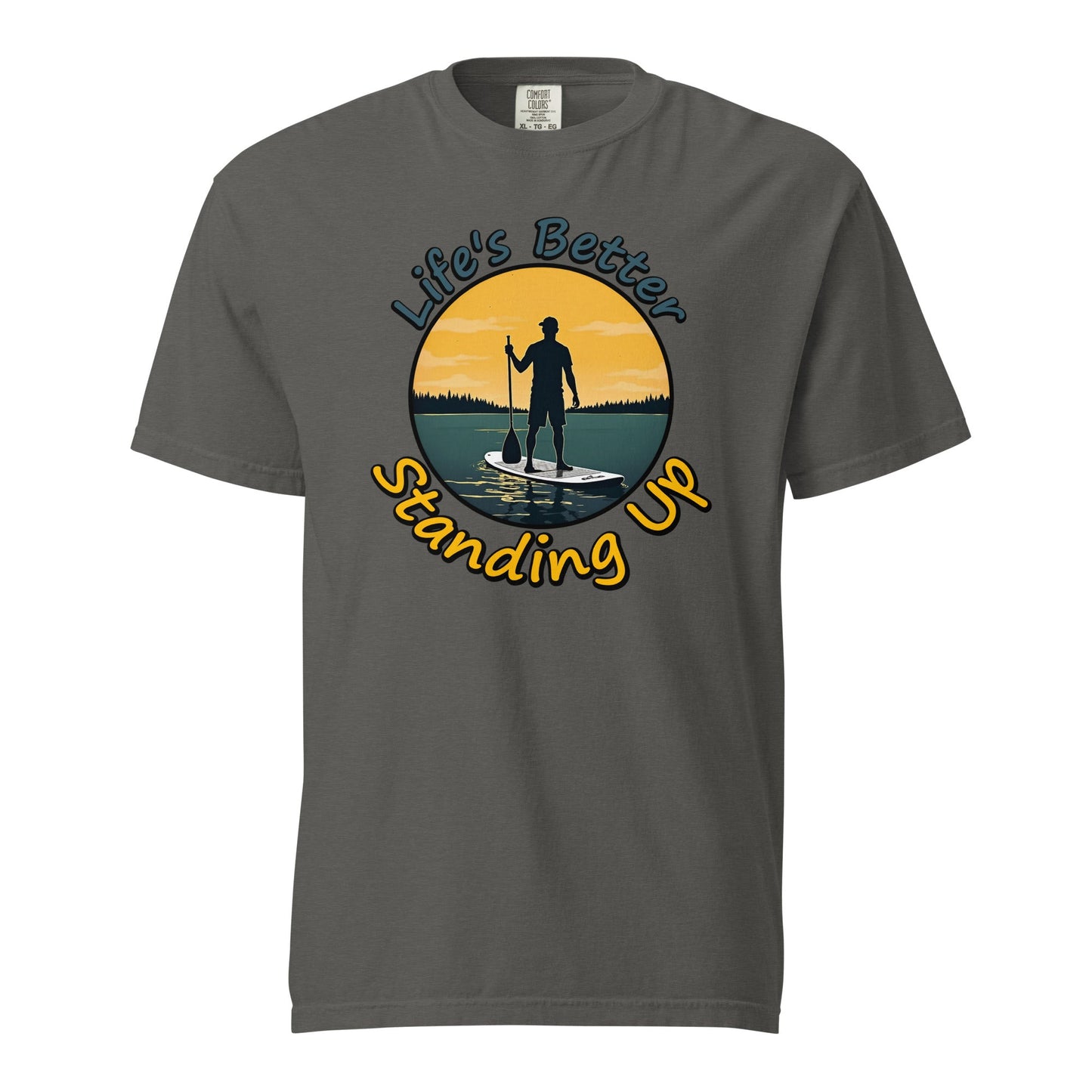 Paddle Boarding "Life's Better Standing Up" Women's (Unisex) Premium Tee - Women's Shirts - Discovery Co.