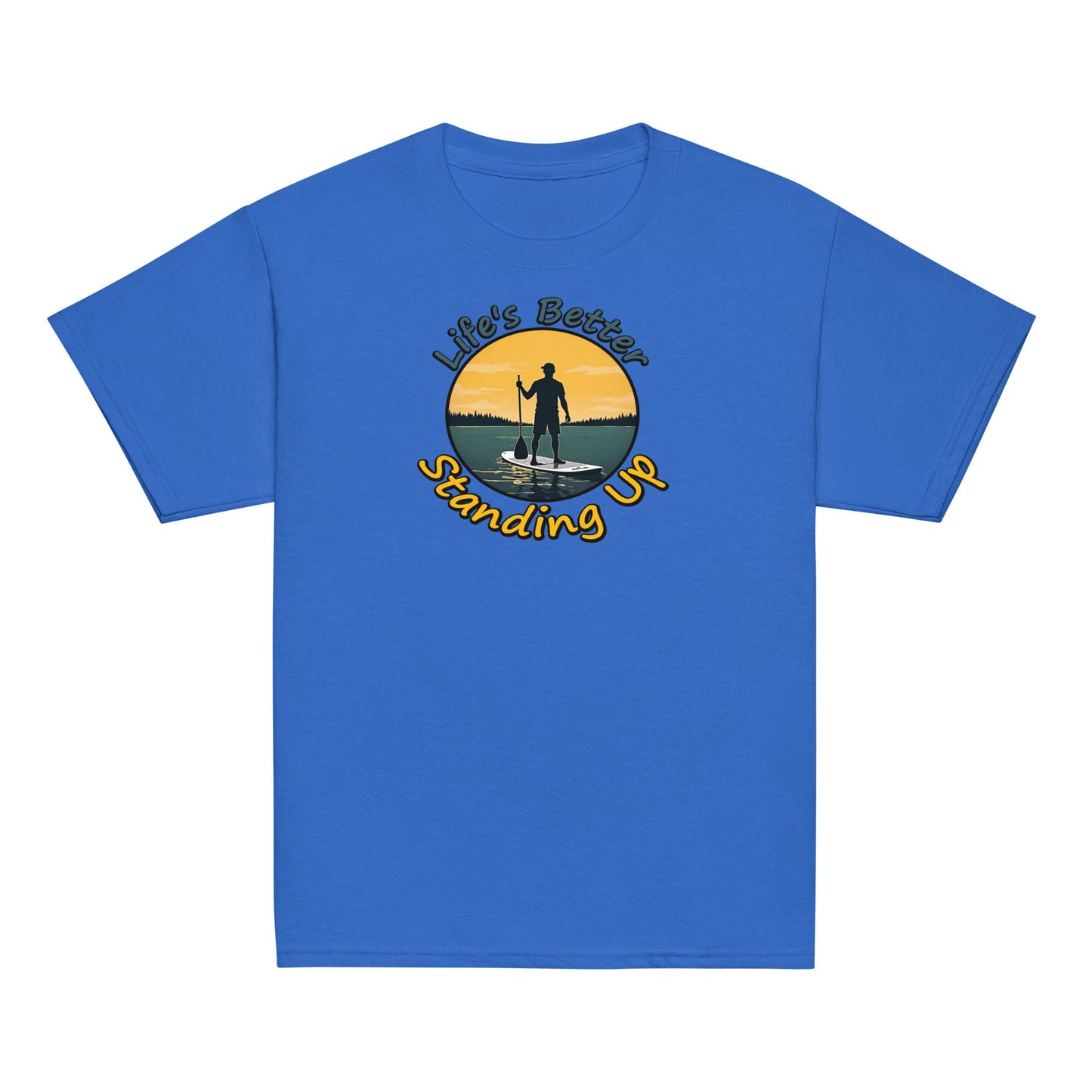 Paddle Boarding "Life's Better Standing Up" Youth Classic Tee - Kid's & Youth Apparel - Discovery Co.
