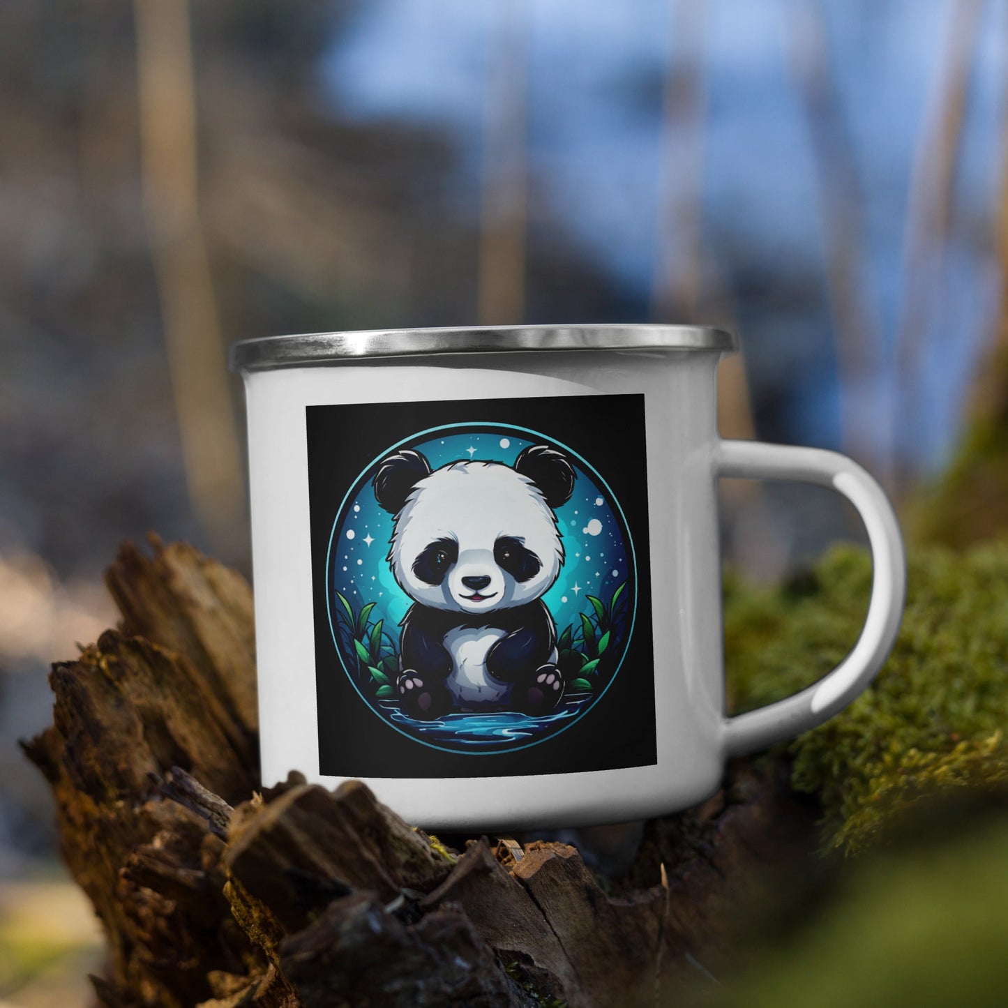 Panda Enamel Mug (12 oz) - Mugs - Discovery Co.